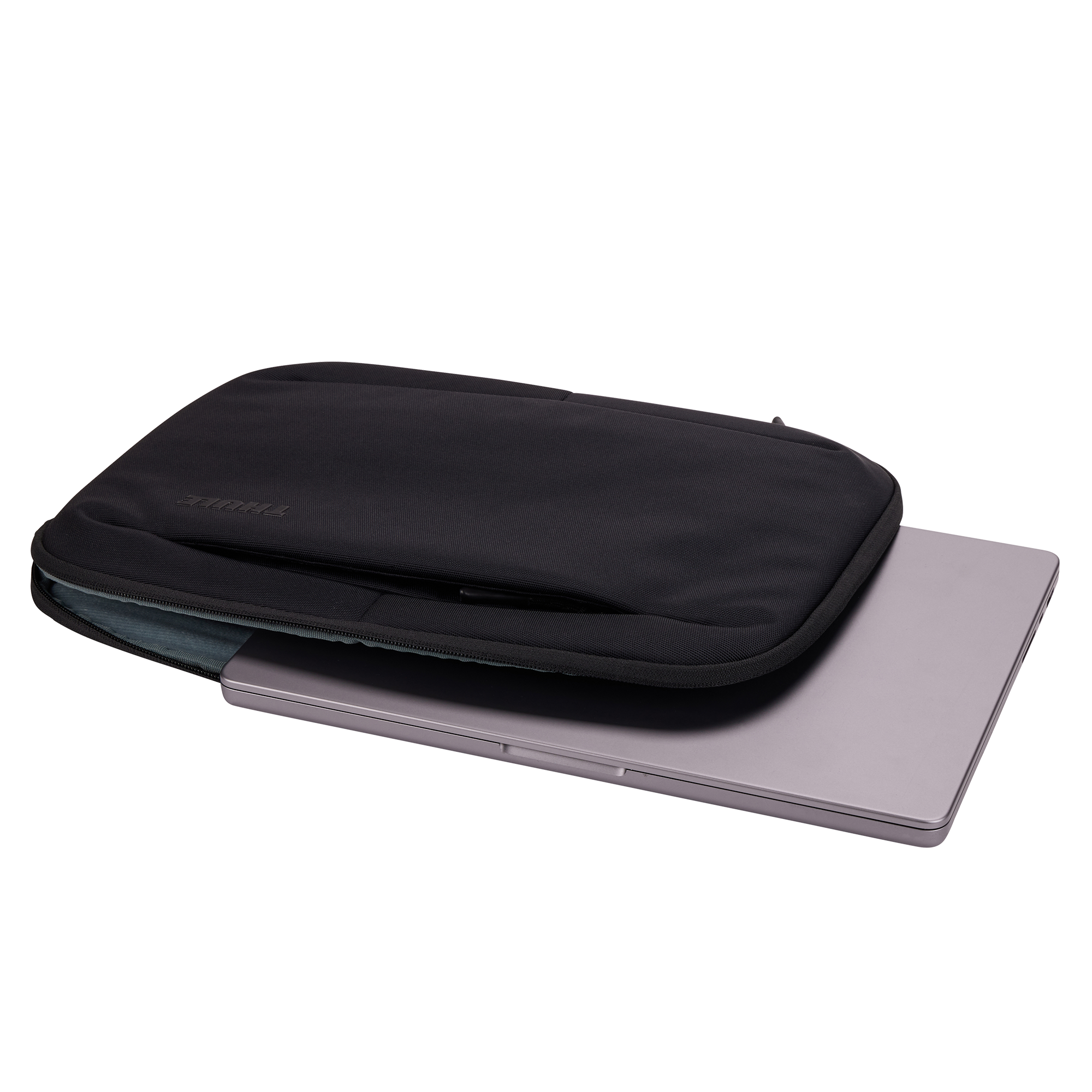 Thule Subterra MacBook Sleeve 14" in Black — angle view 2 # color_Black