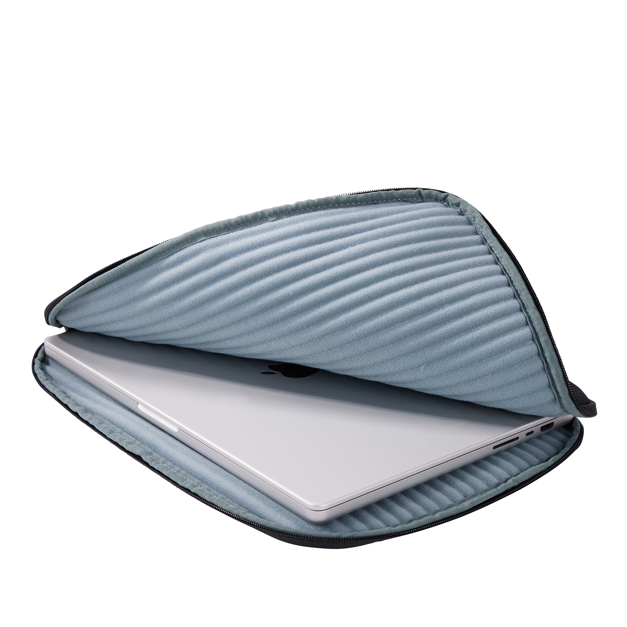 Thule Subterra MacBook Sleeve 16" in Black — interior view # color_Black