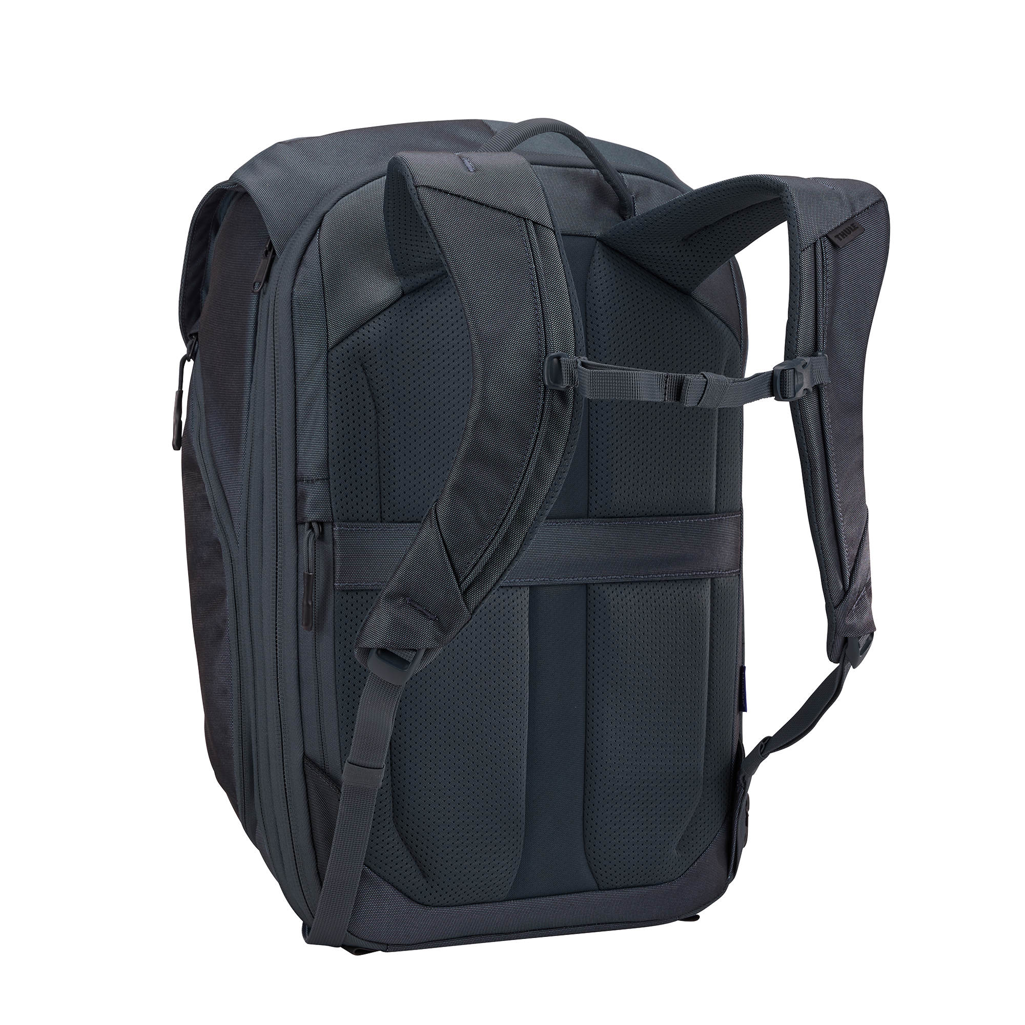 Thule Subterra Travel Backpack 26L in Dark Slate — back view # color_Dark Slate