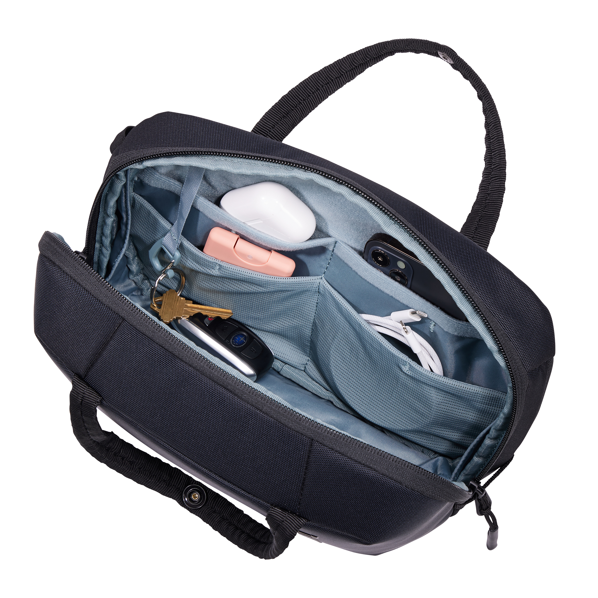 Thule Subterra Crossbody 5L in Black — interior view # color_Black