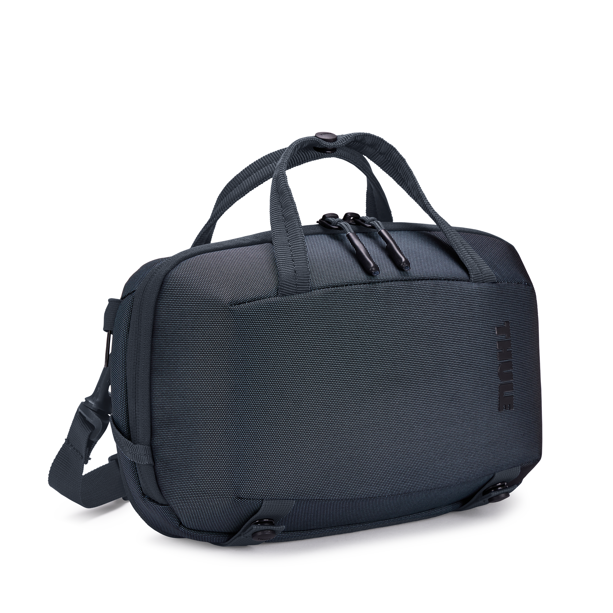 Thule Subterra Crossbody 5L in Dark Slate — front view # color_Dark Slate