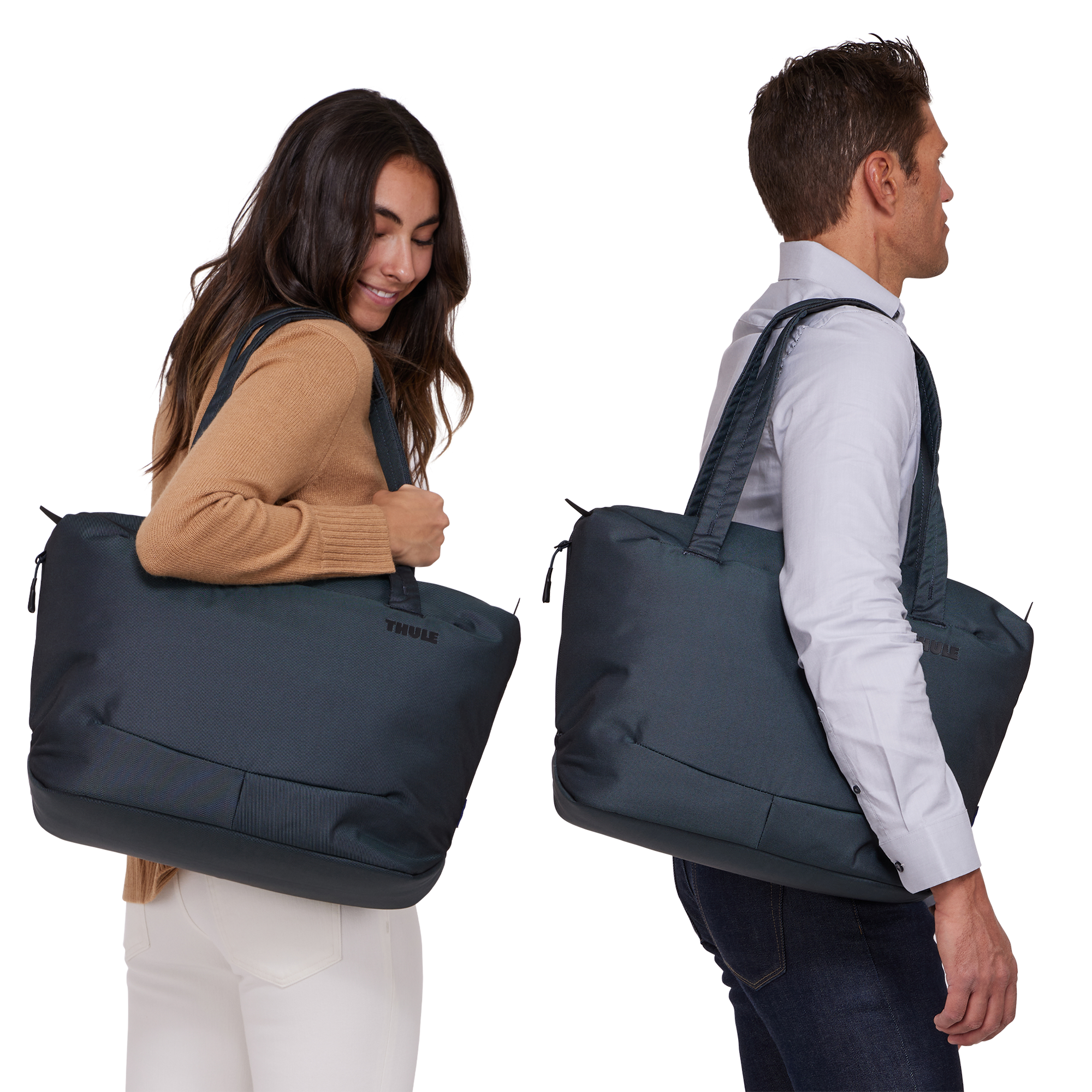 Thule Subterra 2 Tote Bag 22L in Dark Slate — lifestyle # color_Dark Slate