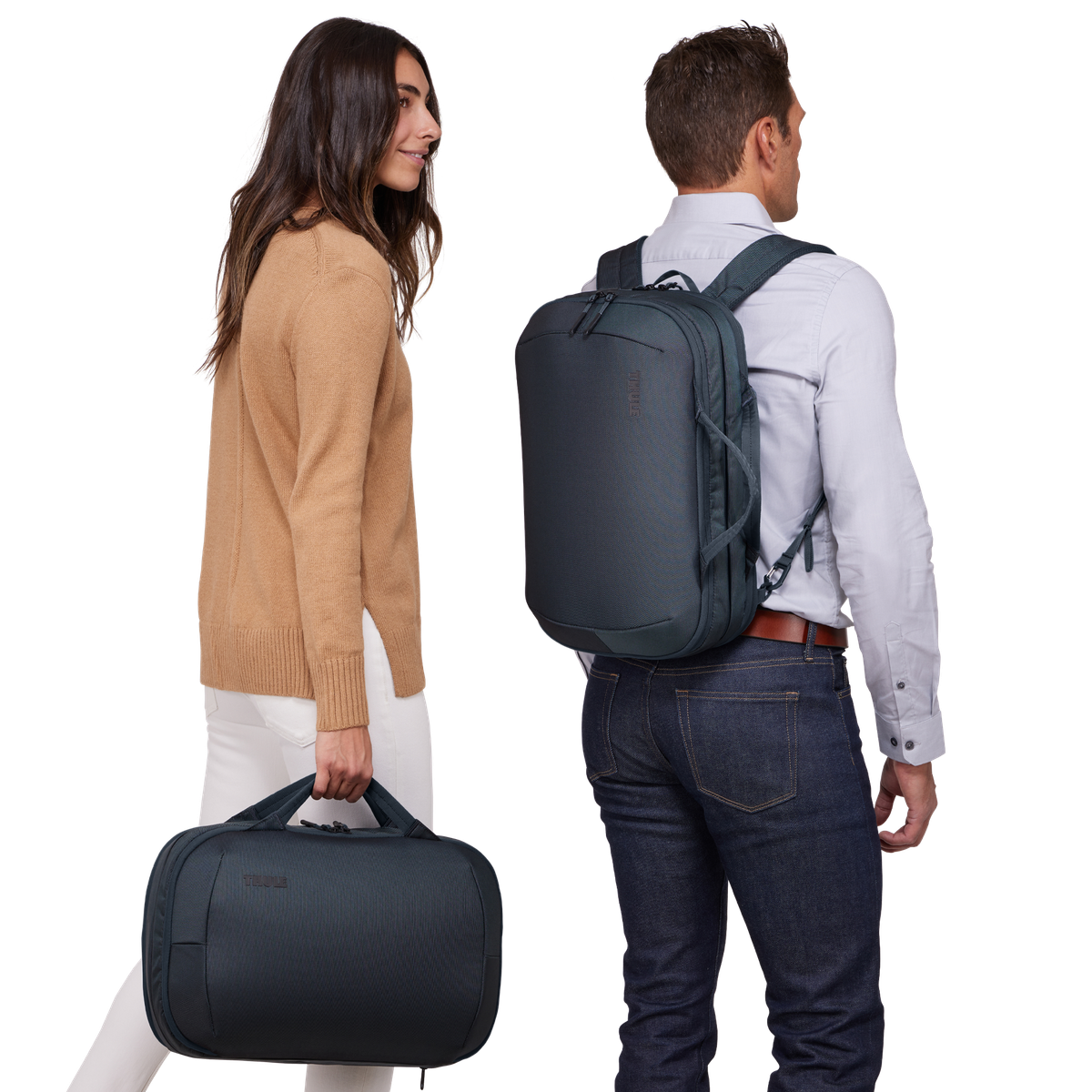 Thule Subterra 2 Hybrid Travel Bag 15L in Dark Slate — lifestyle