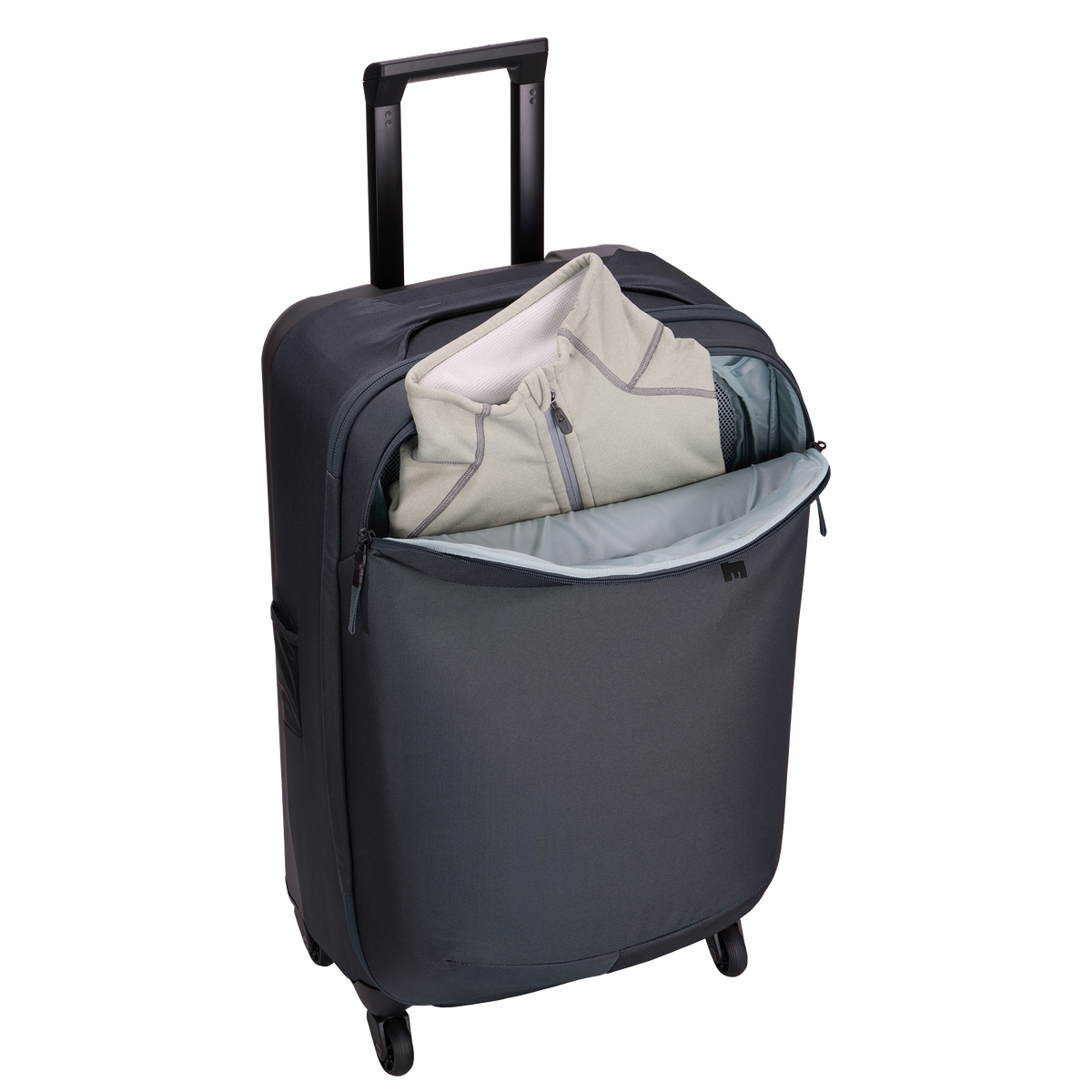 Thule Subterra 2 Checked Spinner 65L in Dark Slate — lifestyle