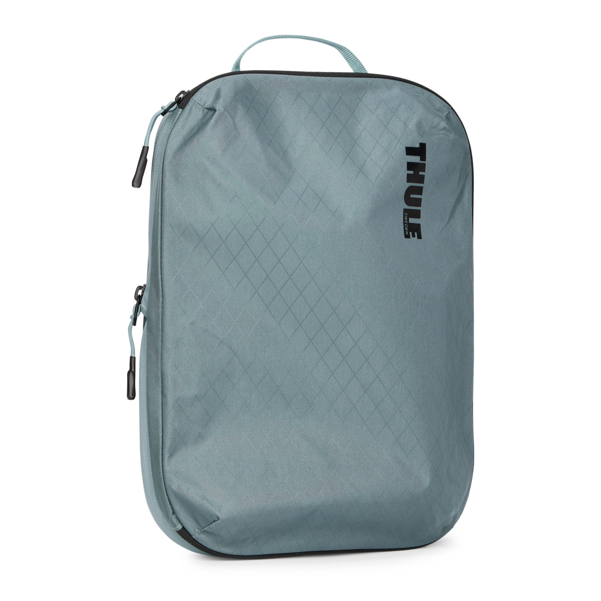 Thule Compression Packing Cube Medium in Pond Gray — front view # color_Pond Gray