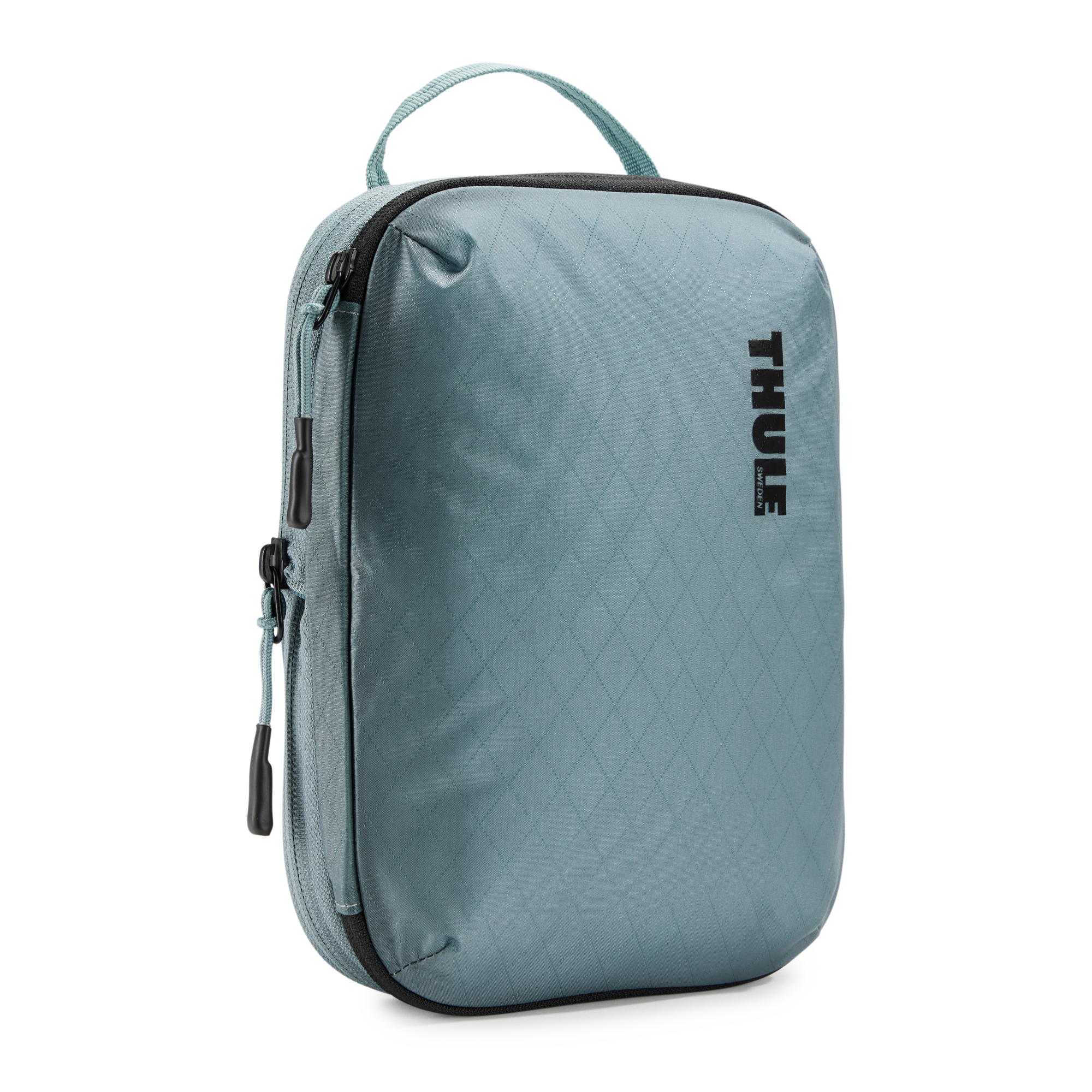 Thule Compression Packing Cube Small in Pond Gray — front view # color_Pond Gray