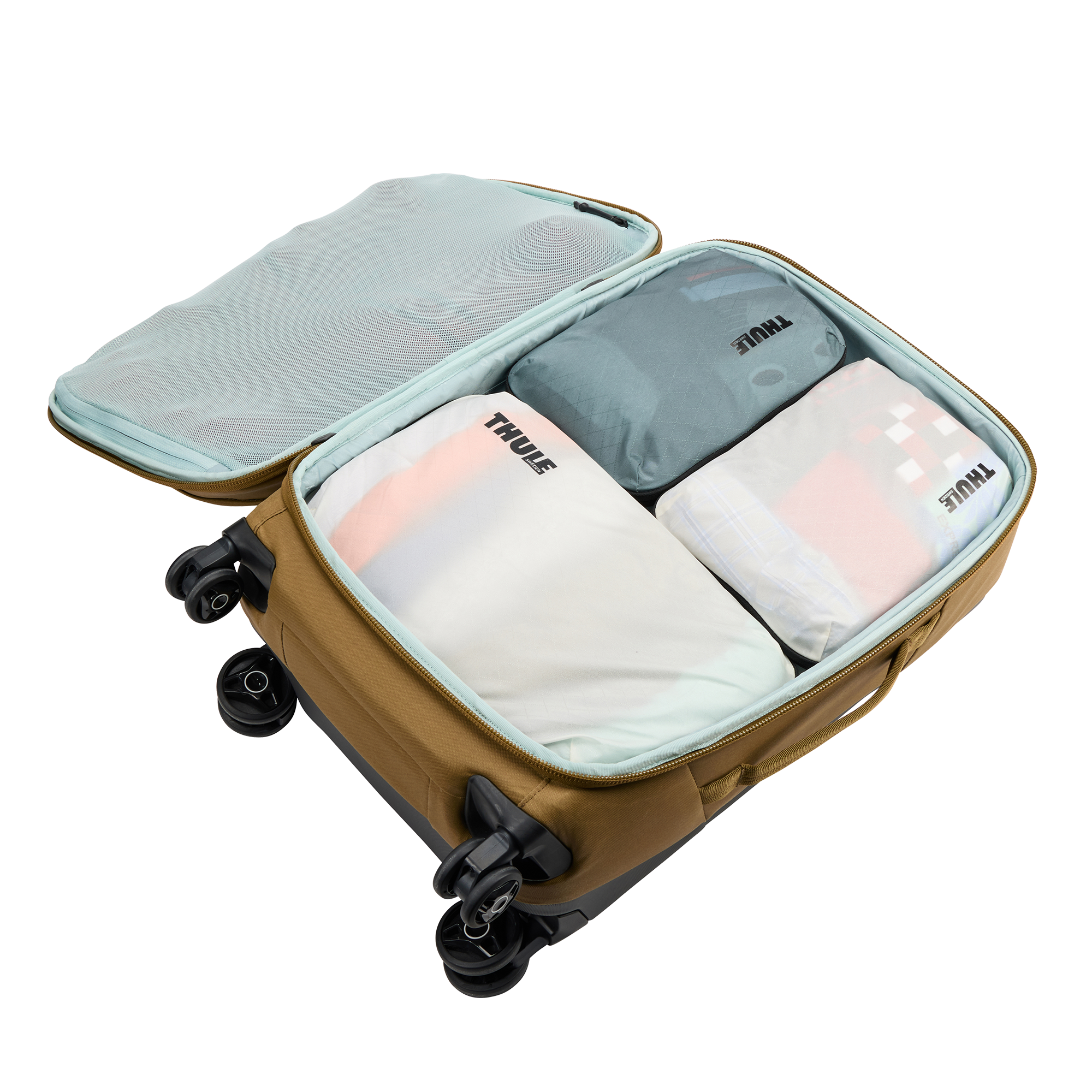 Thule Compression Packing Cube Small in Pond Gray — angle view 3 # color_Pond Gray