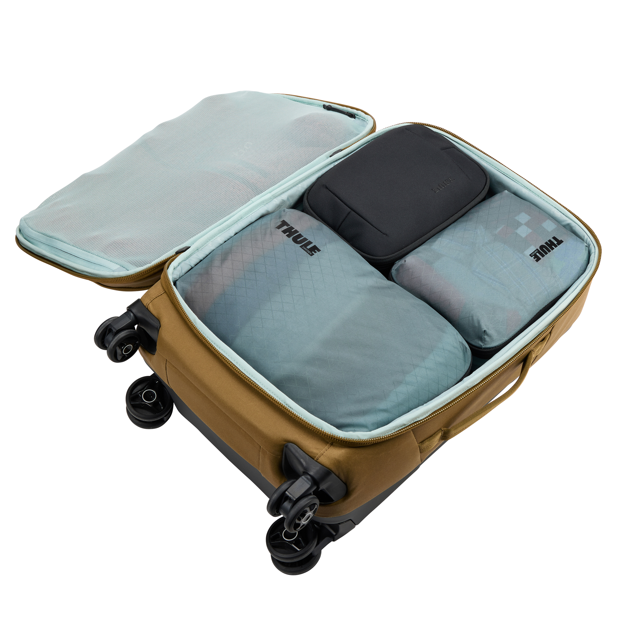 Thule Compression Cube Set in Pond Gray — angle view 3 # color_Pond Gray
