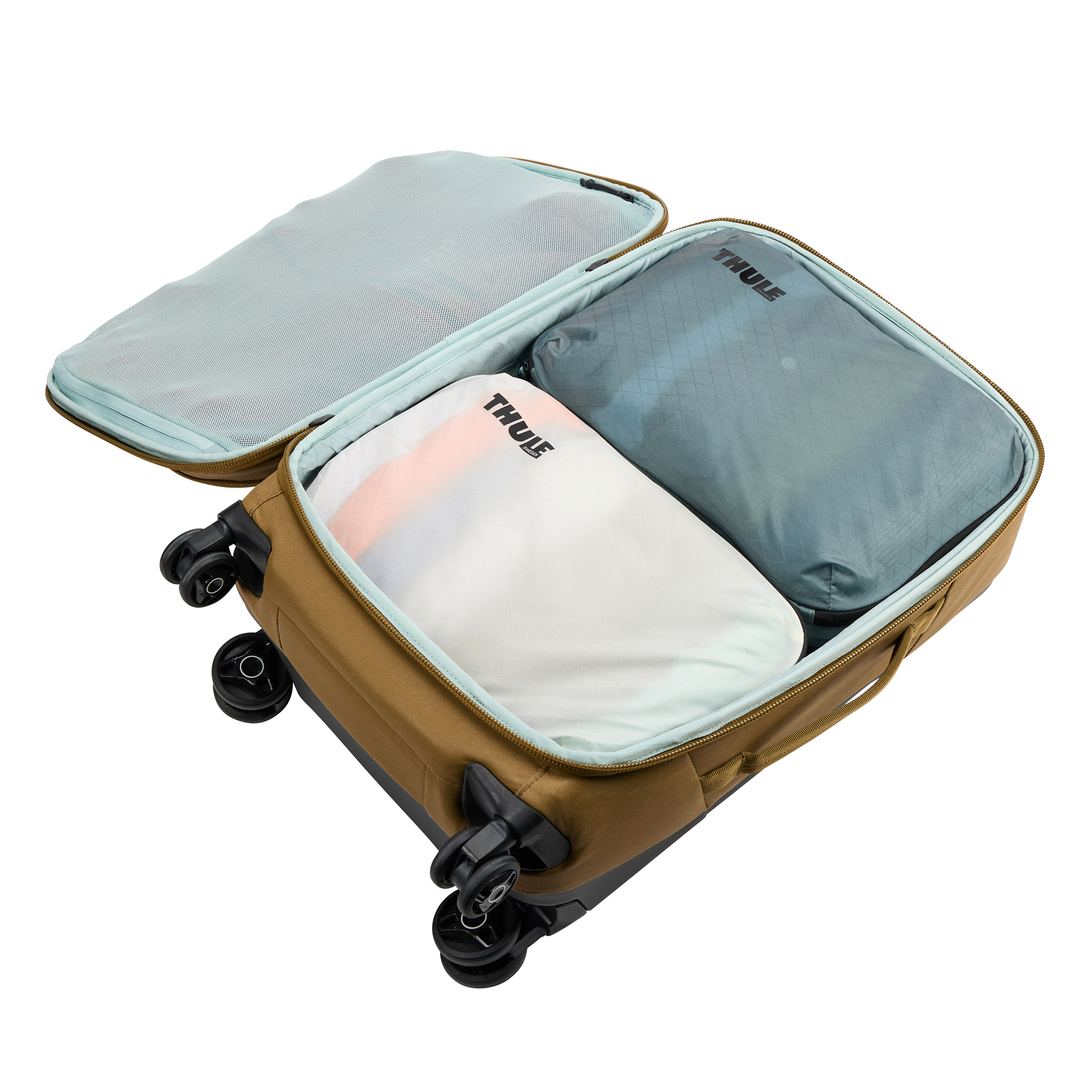 Thule Compression Packing Cube Medium in Pond Gray — angle view 3 # color_Pond Gray