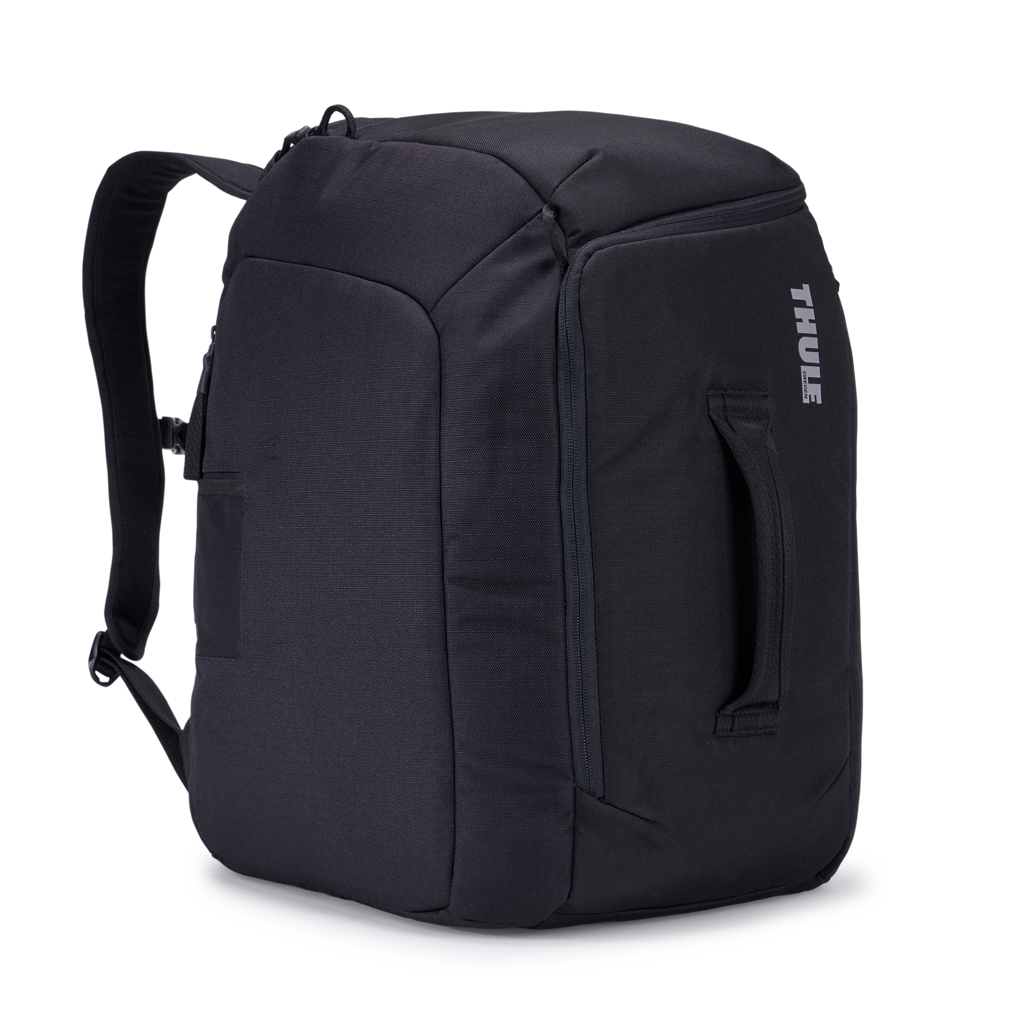 Thule RoundTrip Boot Backpack 45L in Black — front view # color_Black