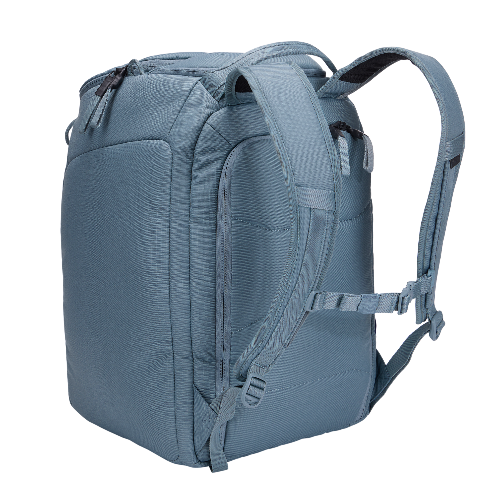Thule RoundTrip Boot Backpack 45L in Mid Blue — back view # color_Mid Blue