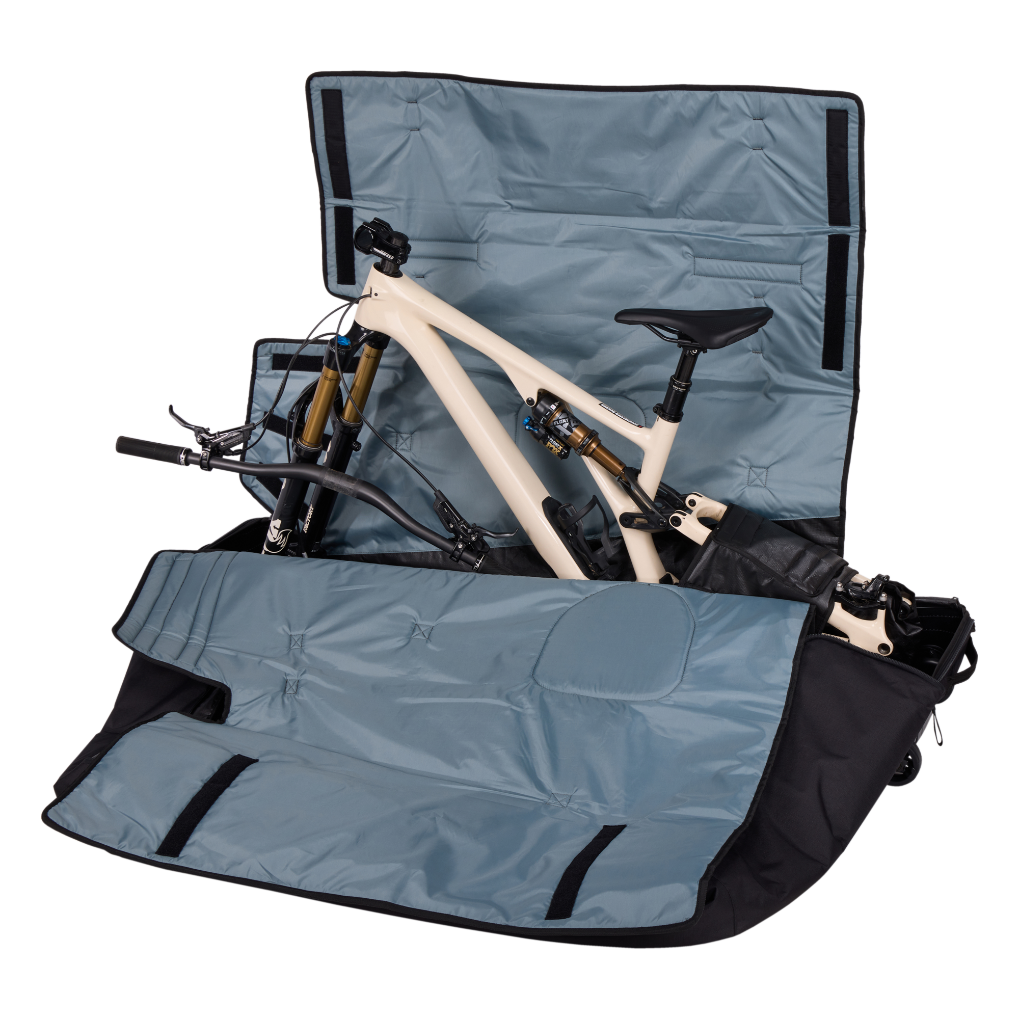 Thule RoundTrip MTB Bike Case in Black — interior view # color_Black