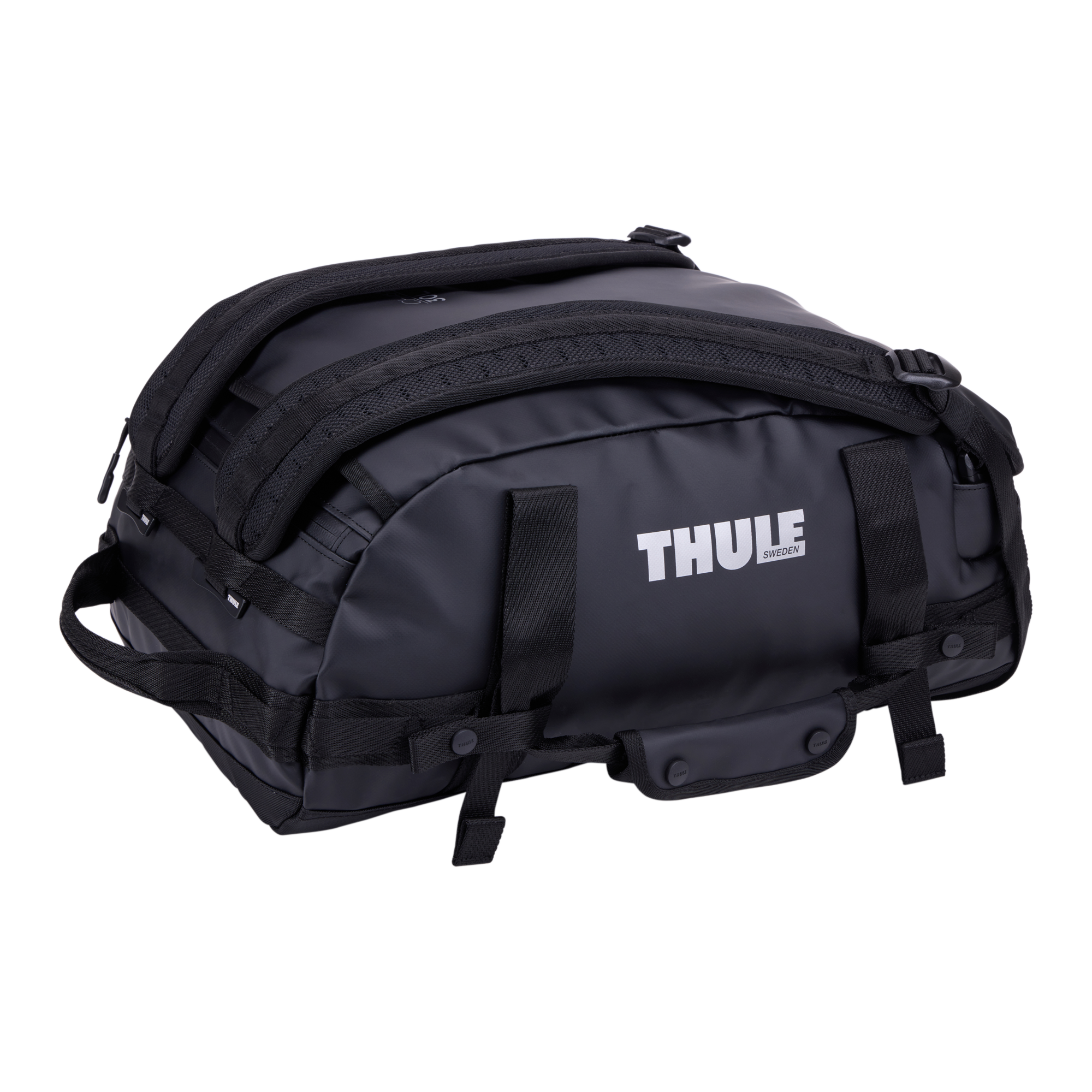 Thule Chasm 30L Duffel in Black — angle view 2 # color_Black