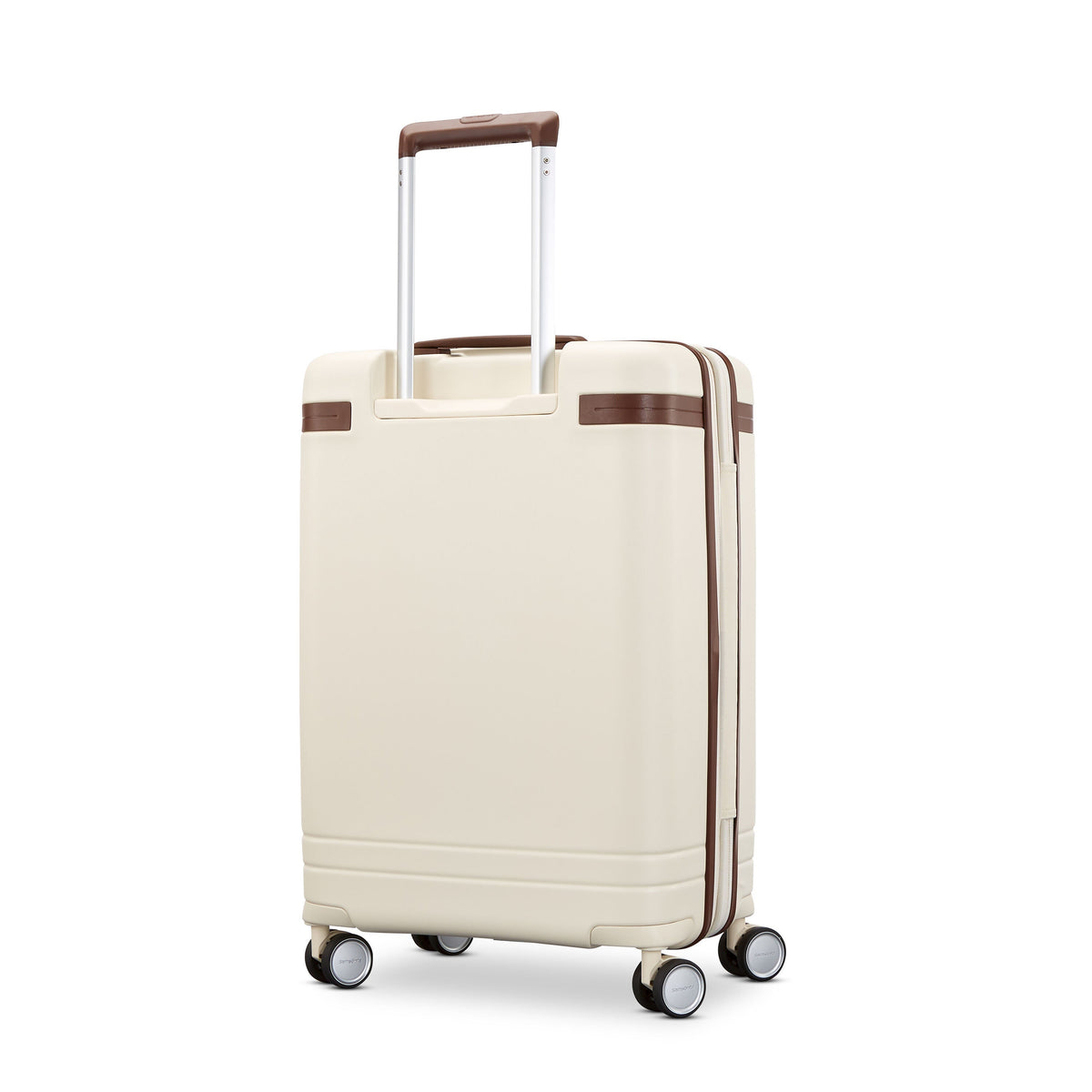 Samsonite Virtuosa Carry On Spinner Luggage in Off White — back view