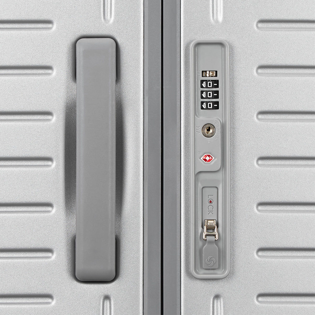 Samsonite Framelock Max Large Spinner in Glacial Silver — detail view 2