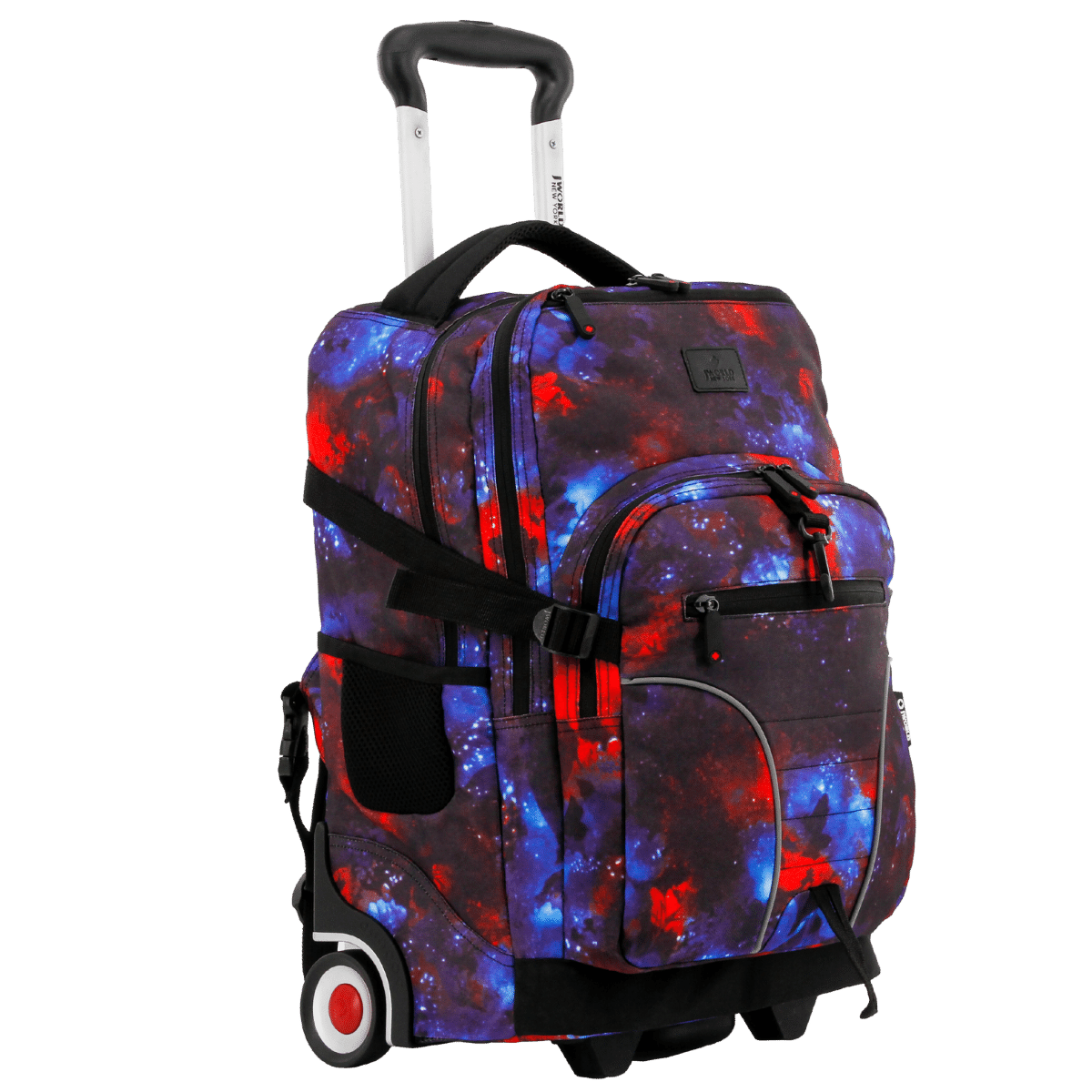 J World Lunar Multi-Purpose Laptop Rolling Backpack (19.5 Inch) in Galaxy — front view 2 # color_Galaxy