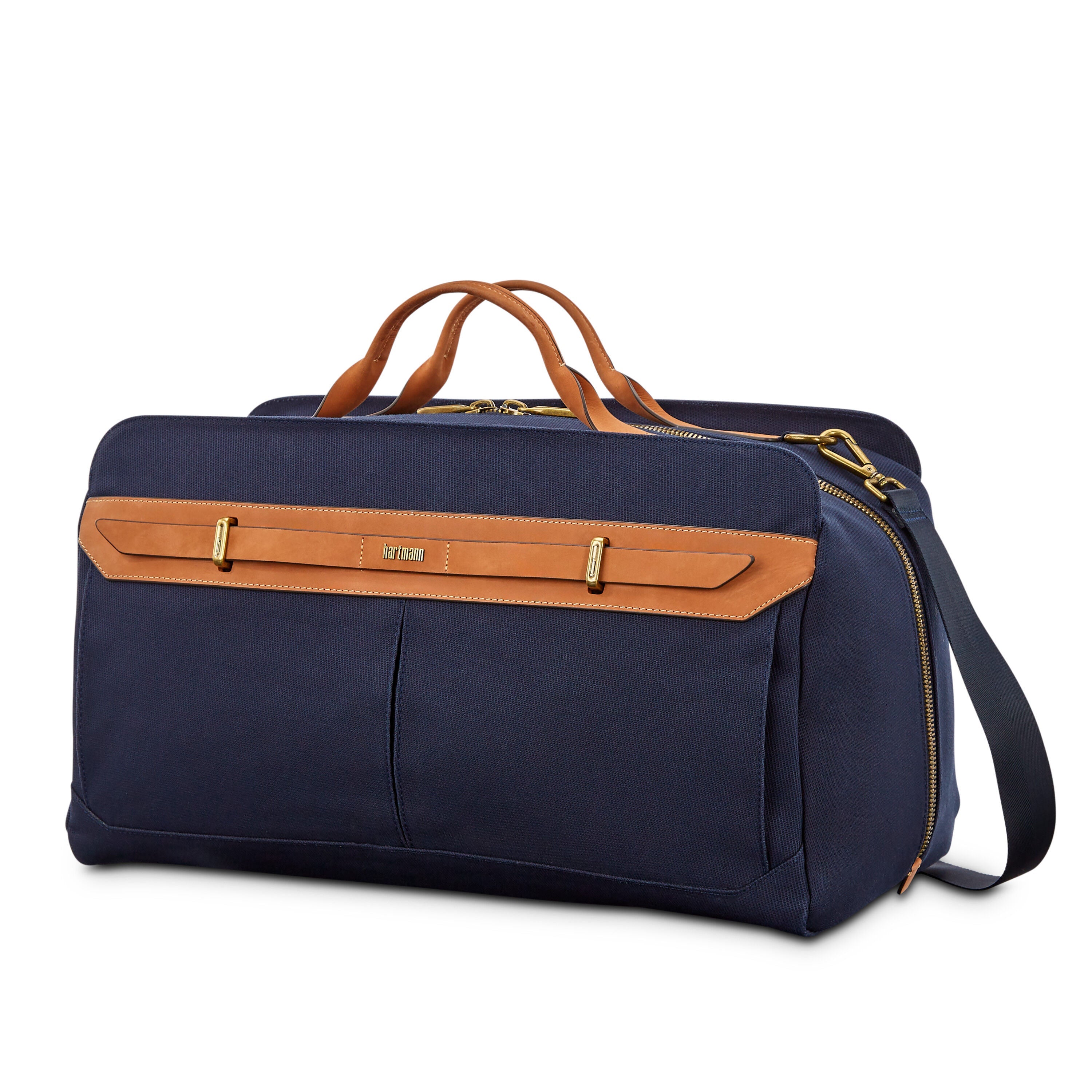 Hartmann Reserve Weekender Duffel in Midnight Navy — front view