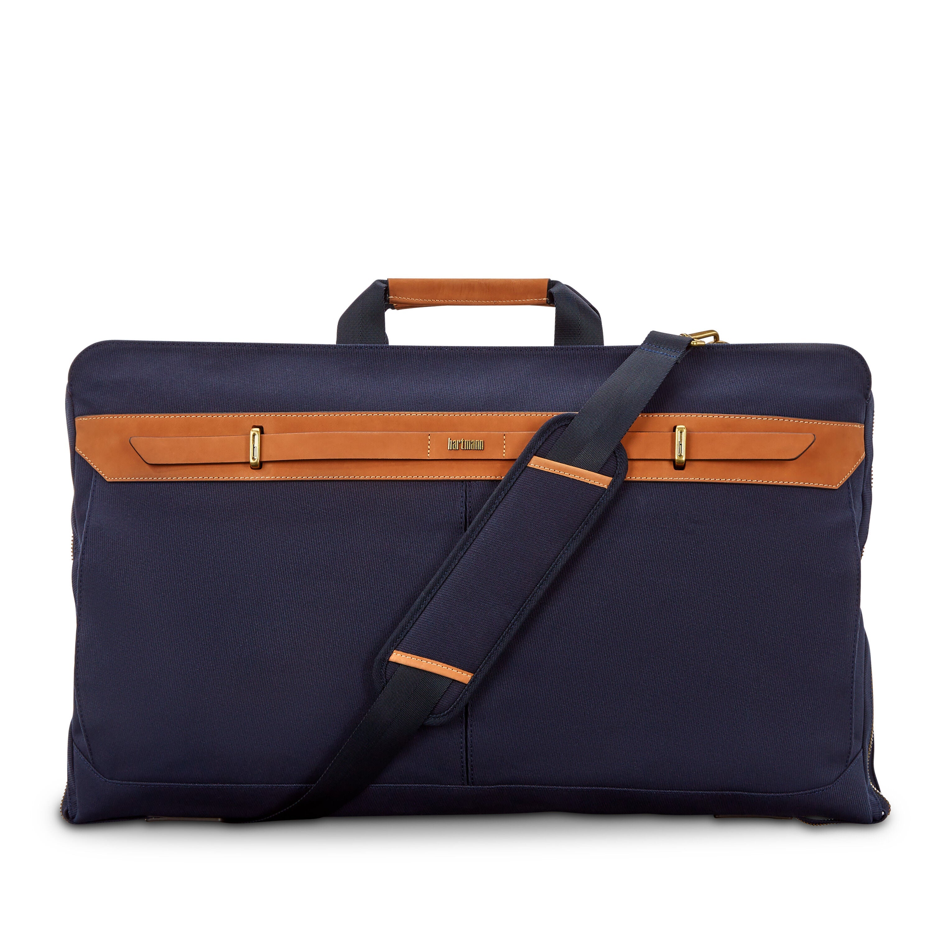 Hartmann Reserve Bi-Fold Garment Bag in Midnight Navy — angle view 1