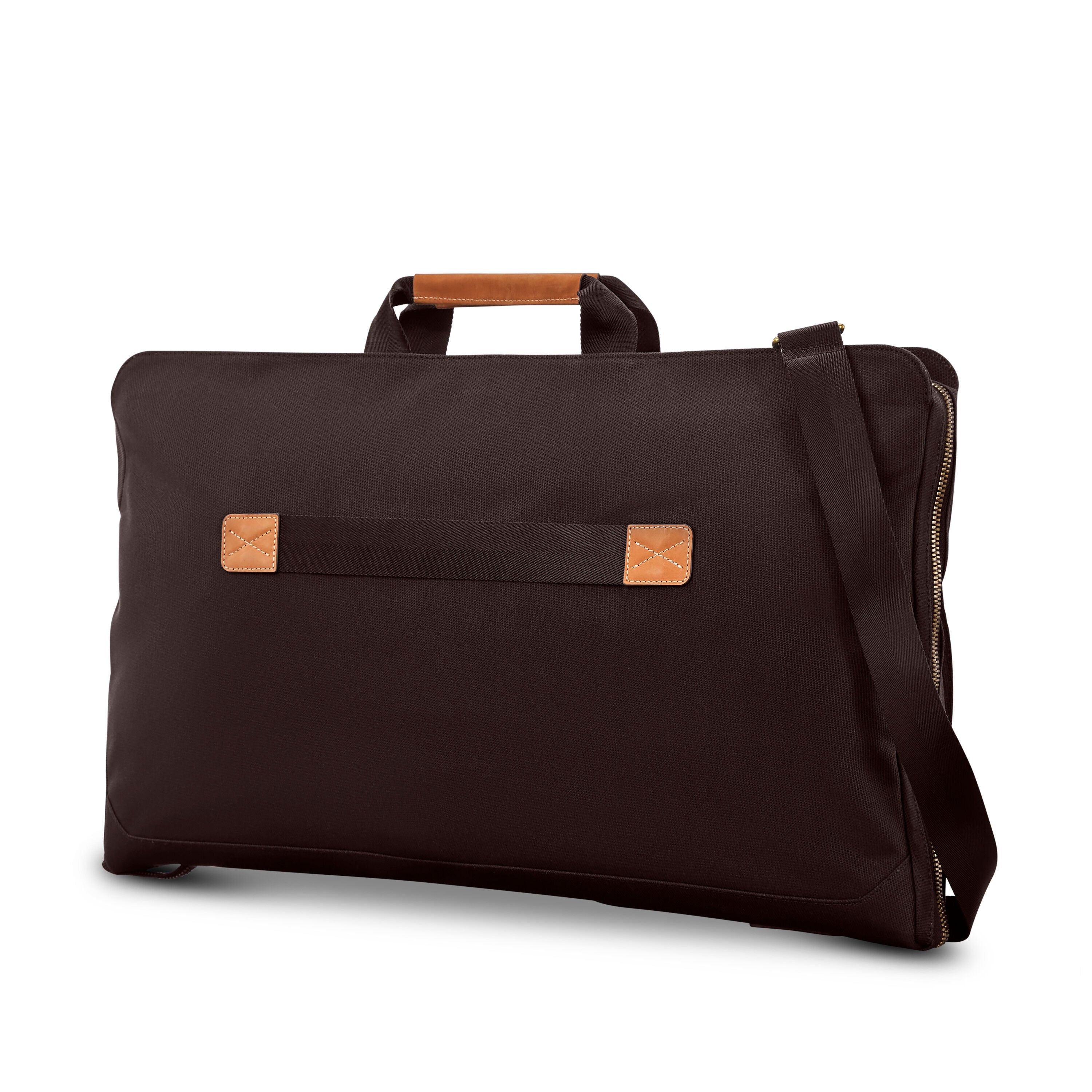 Hartmann Reserve Bi-Fold Garment Bag in Oak — back view