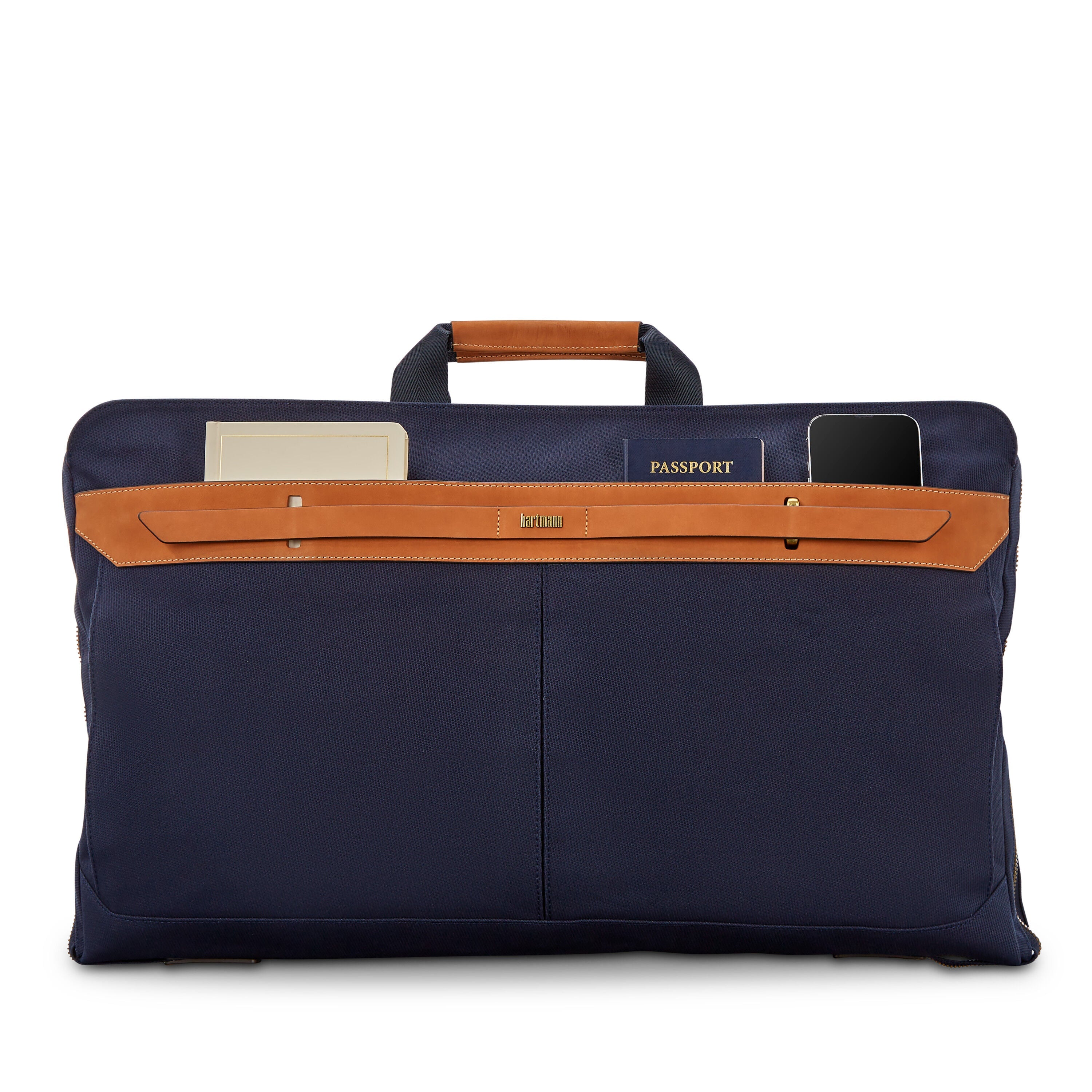 Hartmann Reserve Bi-Fold Garment Bag in Oak — angle view 2