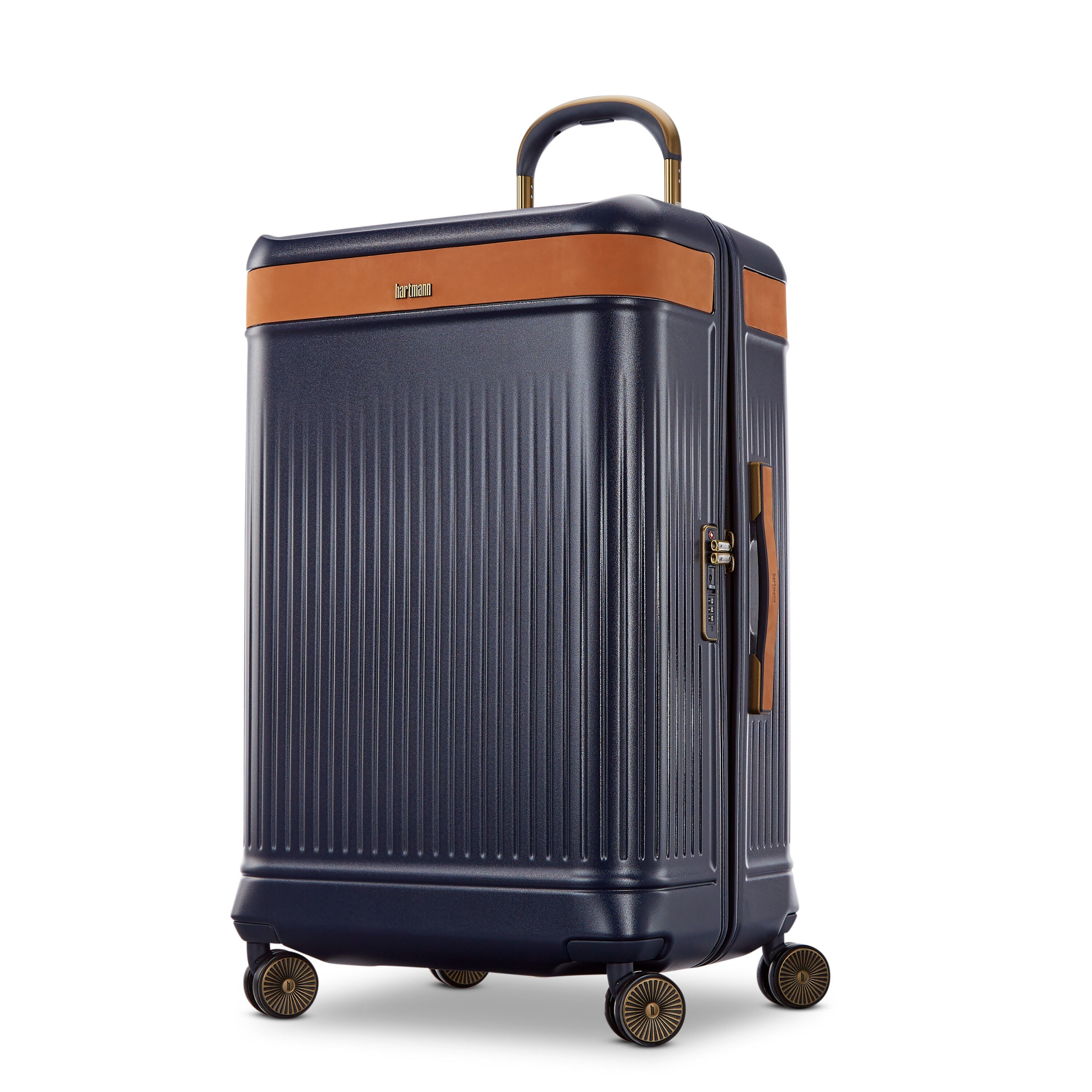 Hartmann Reserve Medium Trunk Spinner in Midnight Navy — front view