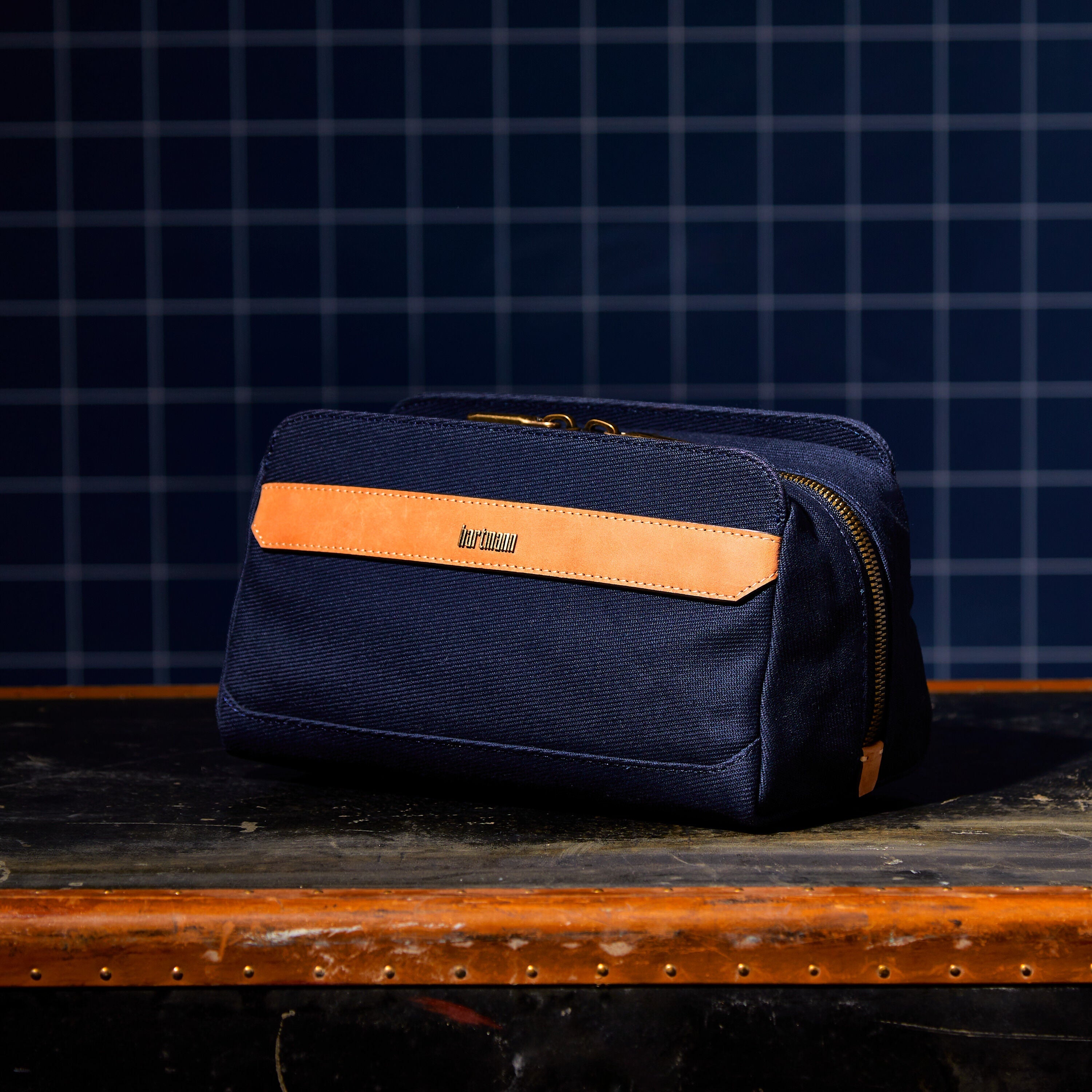 Hartmann Reserve Travel Kit in Midnight Navy — angle view 3
