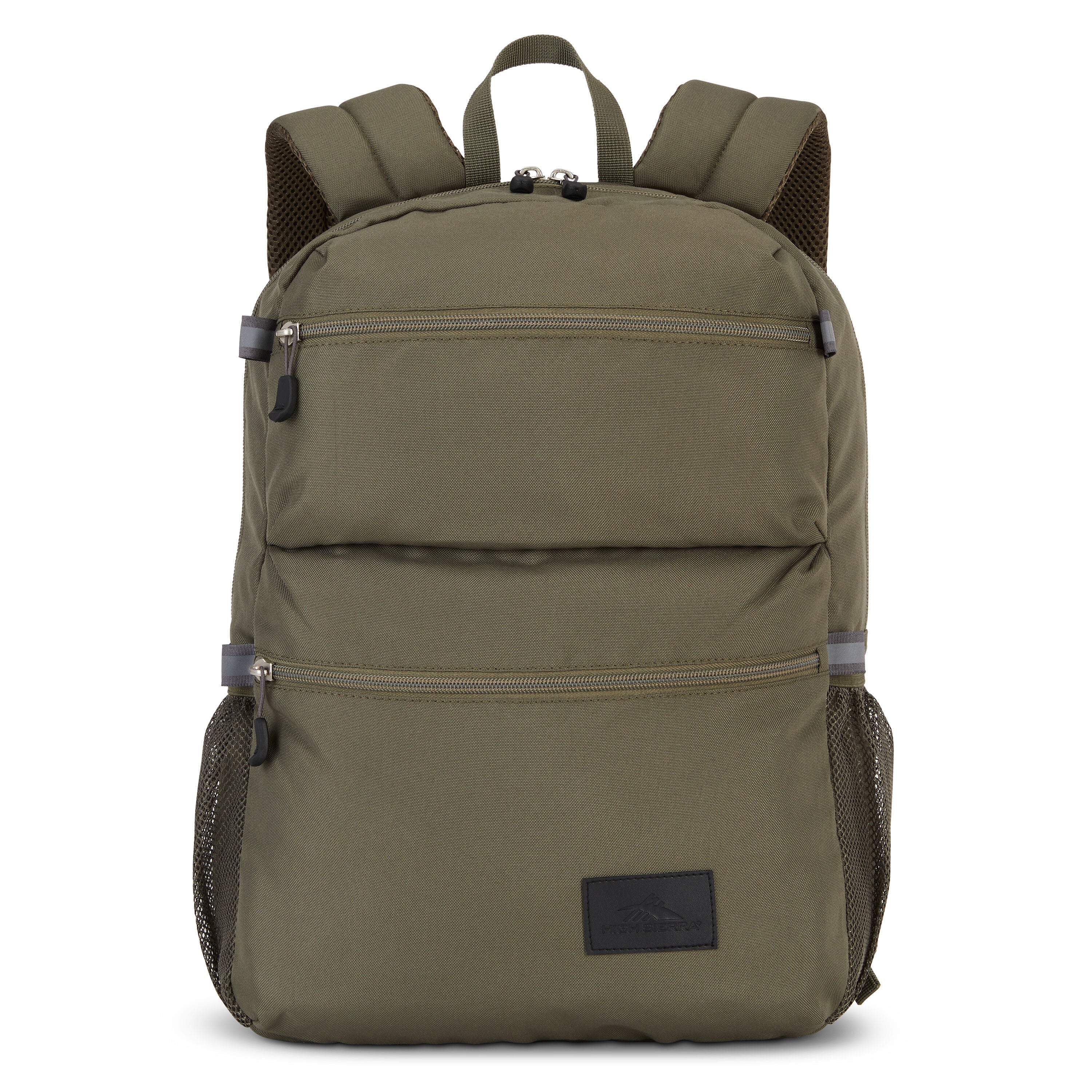 High Sierra Everclass Backpack in Olive — angle view 1