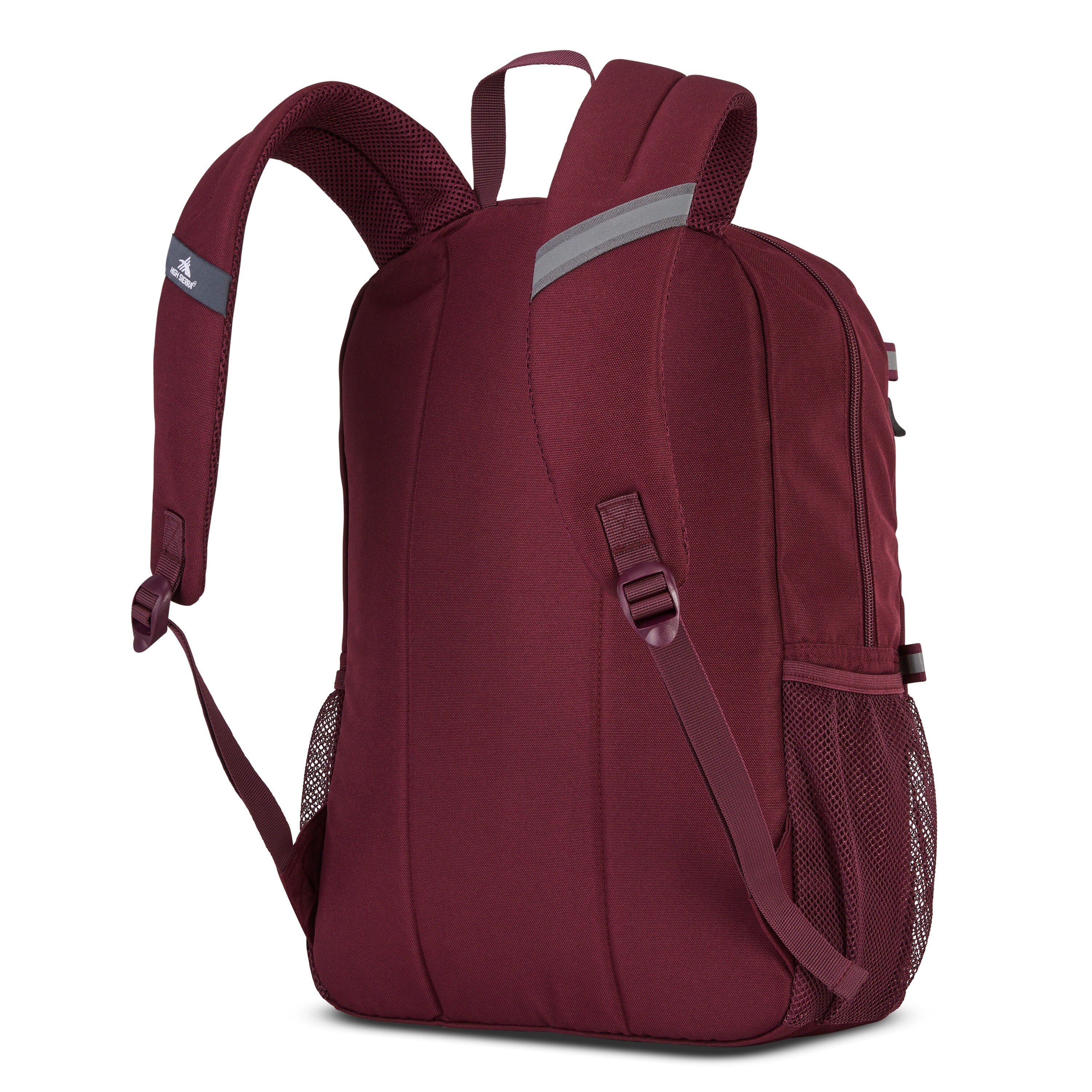 High Sierra Everclass Backpack in Maroon — back view