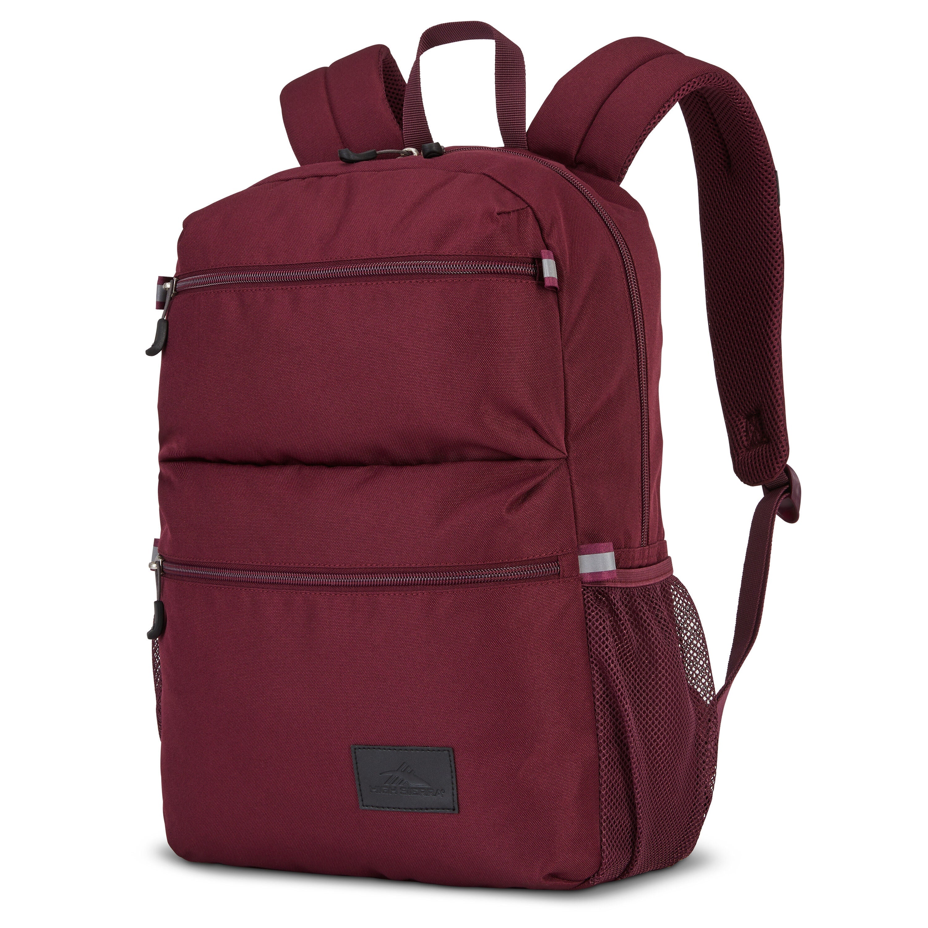 High Sierra Everclass Backpack in Maroon — front view