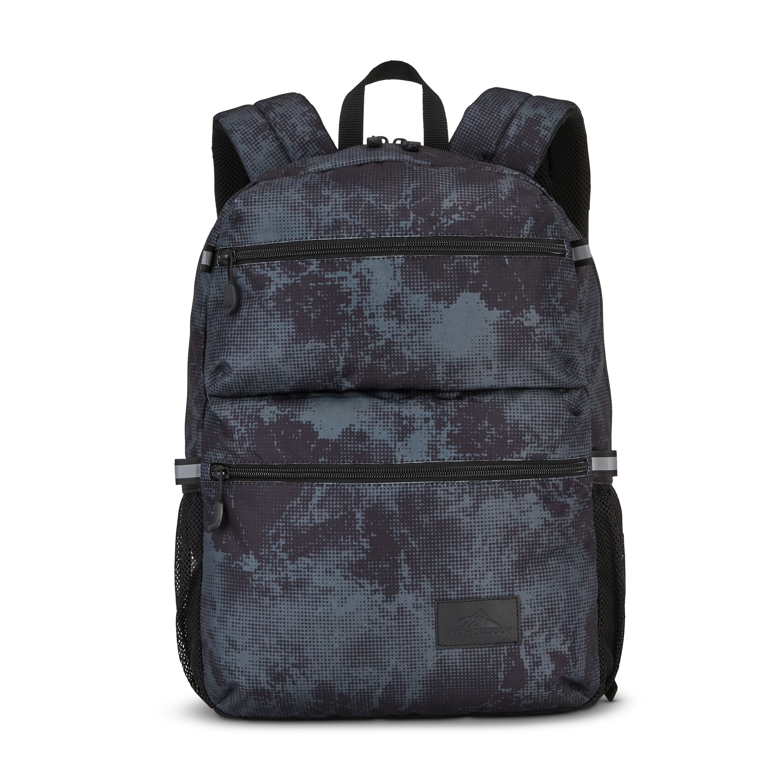 High Sierra Everclass Backpack in Charcoal Waves — angle view 1