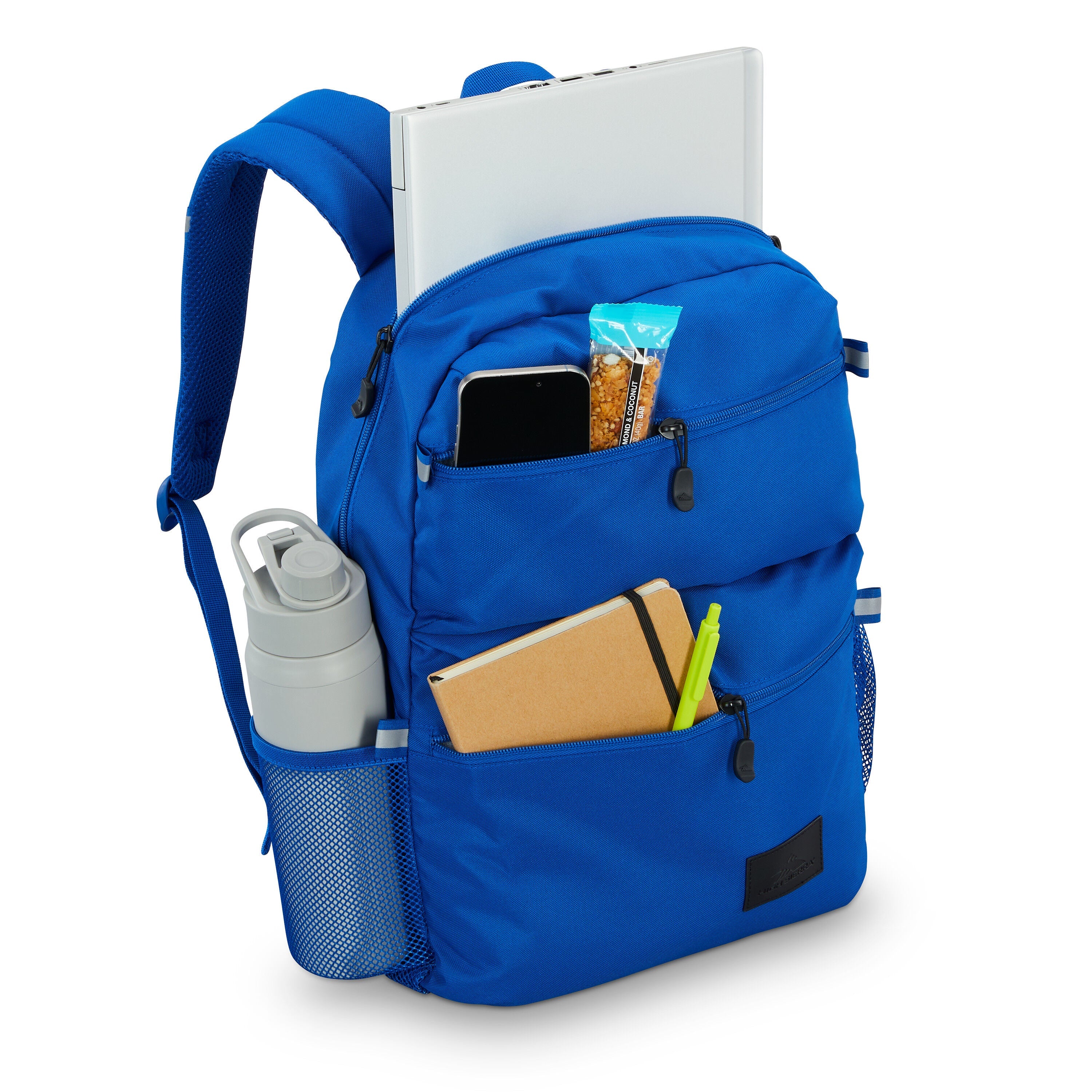 High Sierra Everclass Backpack in Cosmic Blue — interior view
