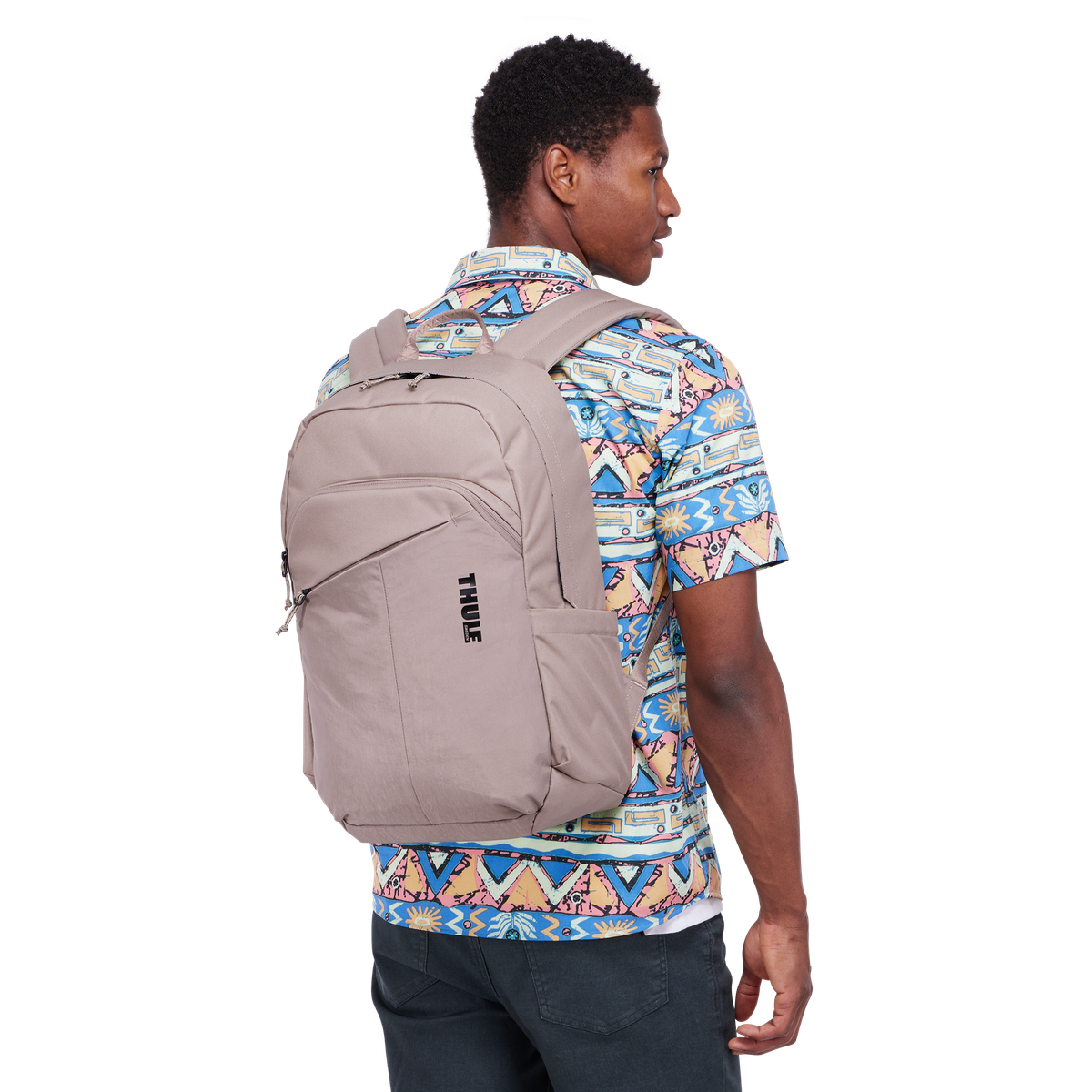 Thule Indago Backpack 23L in Tinted Taupe — lifestyle
