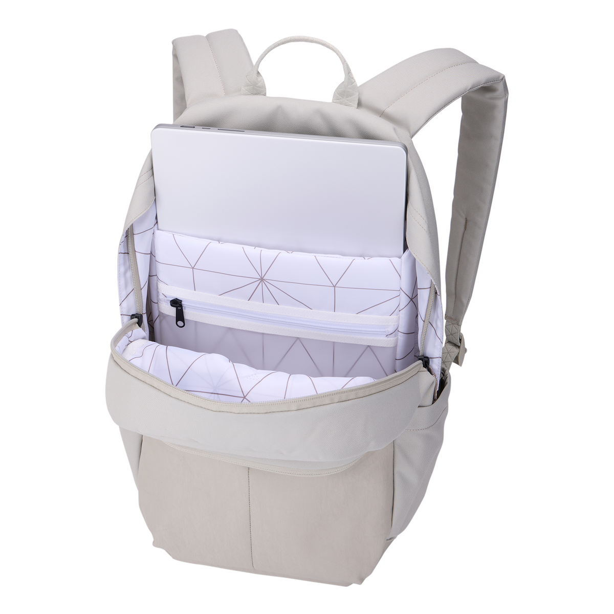 Thule Indago Backpack 23L in Soft Sand — interior view