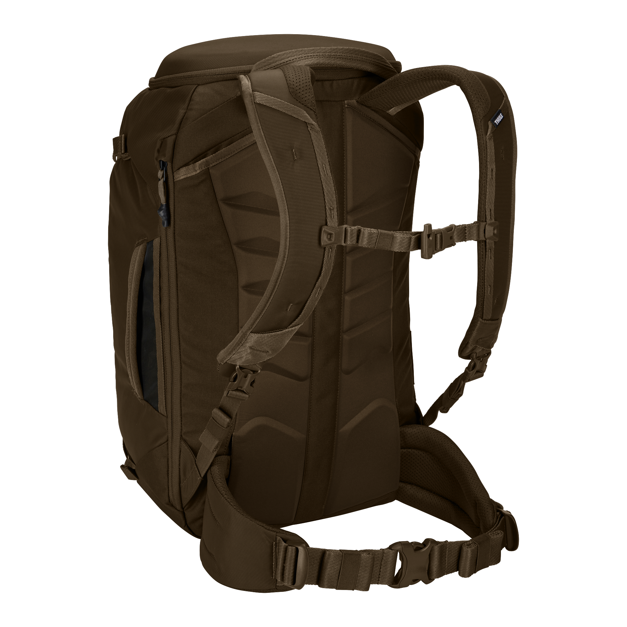 Thule Landmark 40L in Deep Khaki — angle view 2 # color_Deep Khaki