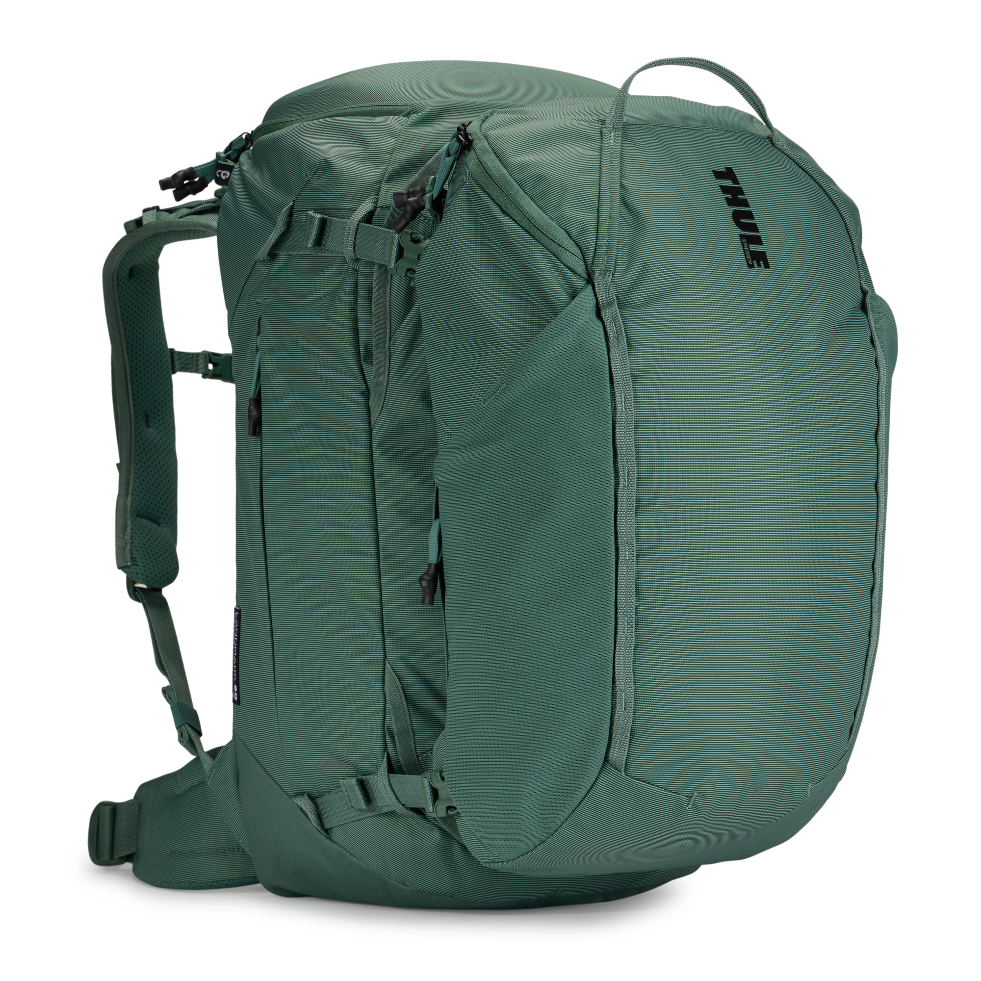 Thule Landmark 60L Women's in Hazy Green — front view # color_Hazy Green