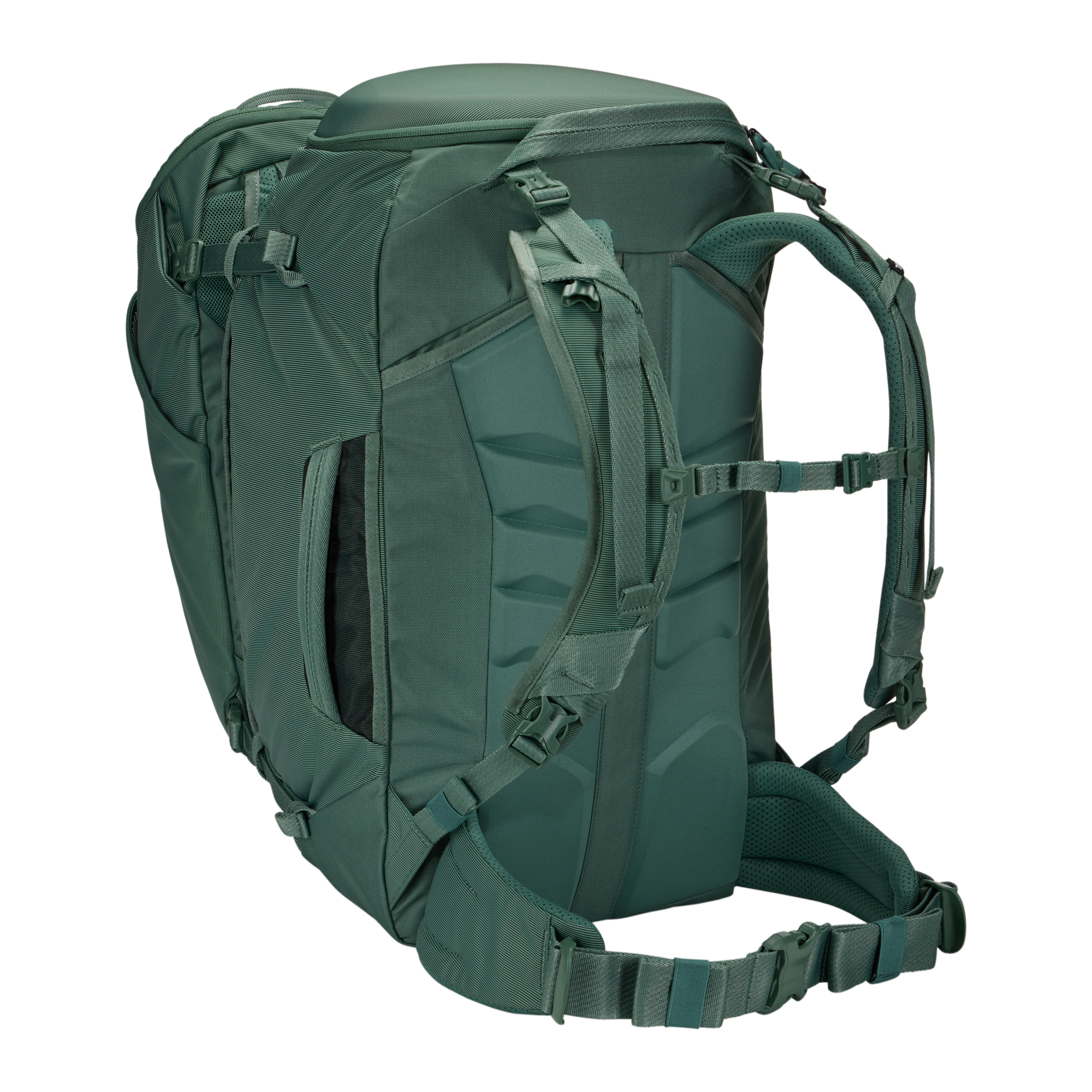 Thule Landmark 60L Women's in Hazy Green — back view # color_Hazy Green