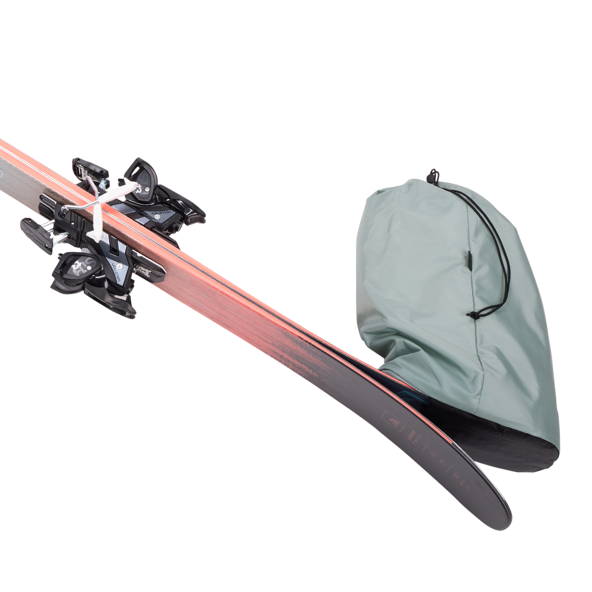 Thule RoundTrip Ski Bag 192cm in Hazy Green — angle view 2 # color_Hazy Green