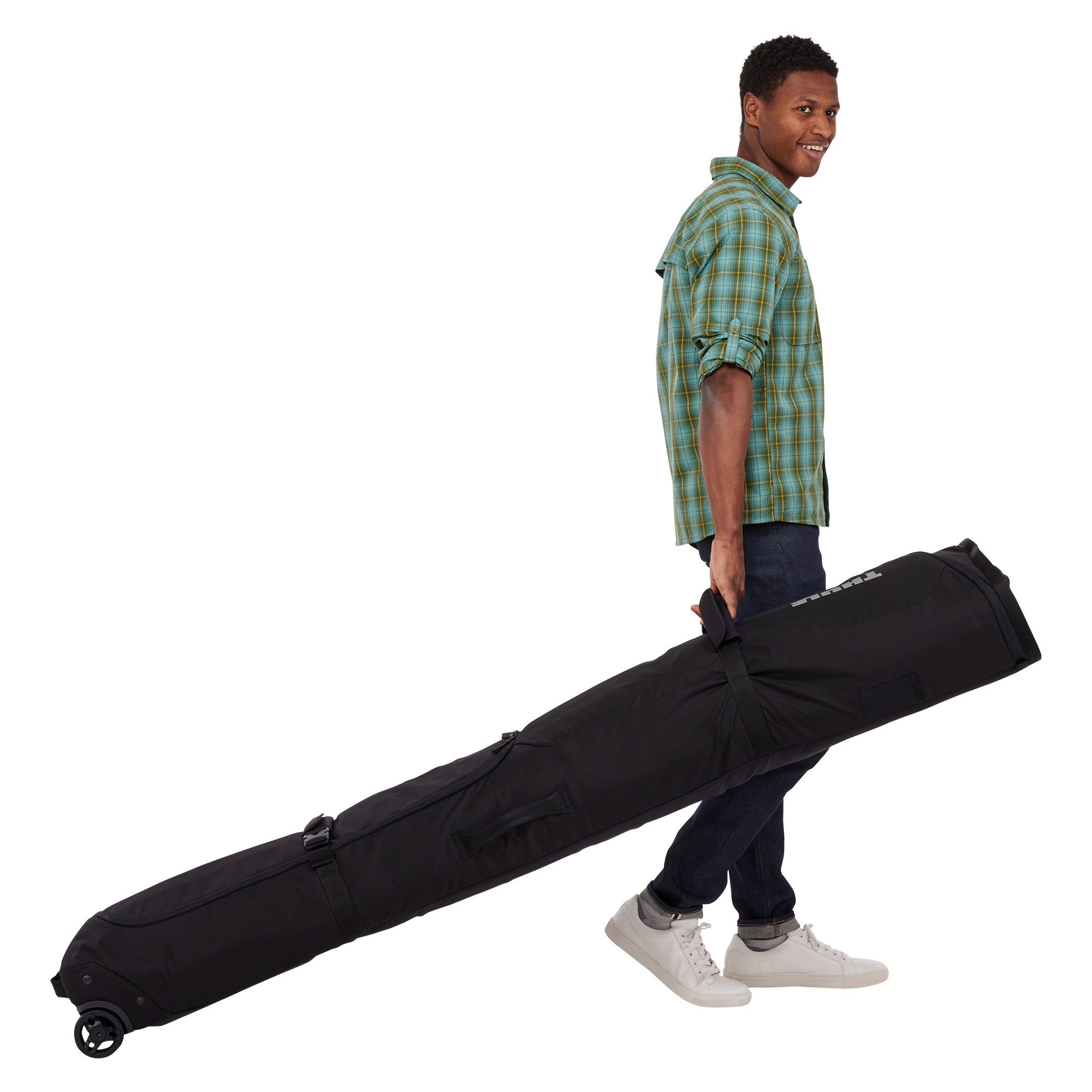 Thule RoundTrip Ski Roller 175cm in Black — lifestyle # color_Black