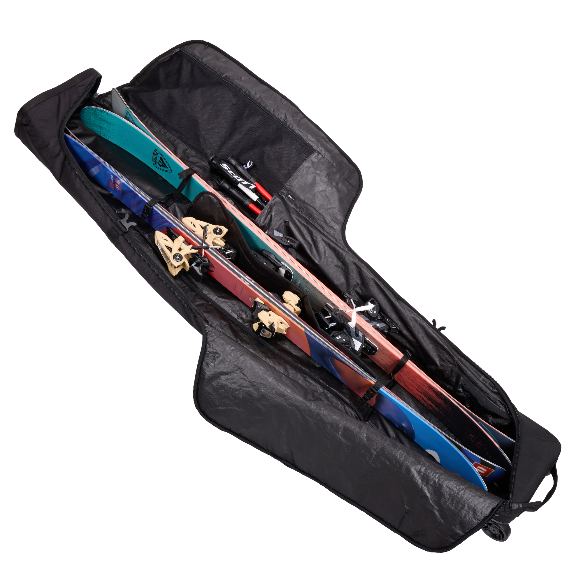 Thule RoundTrip Ski Roller 192cm in Black — interior view # color_Black