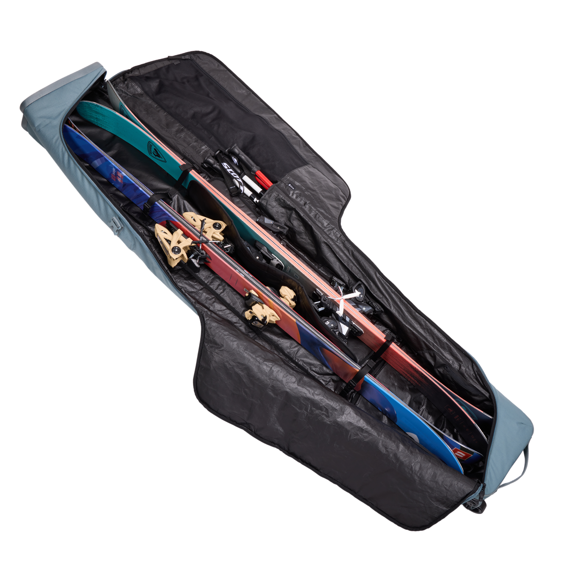 Thule RoundTrip Ski Roller 192cm in Mid Blue — interior view # color_Mid Blue
