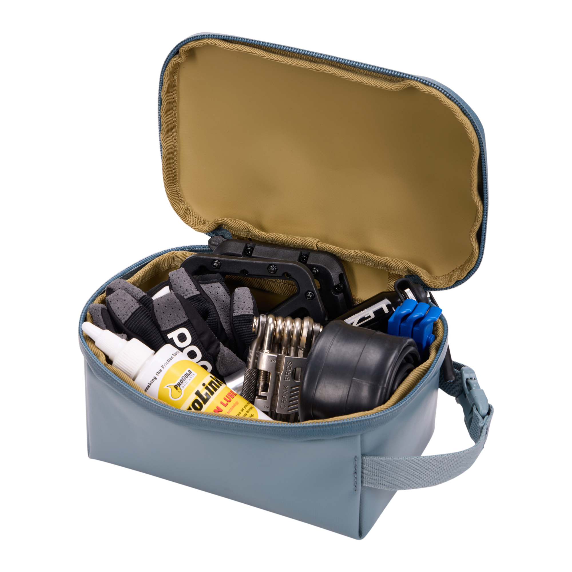 Thule Chasm Small Gear Cube in Pond Gray — interior view # color_Pond Gray
