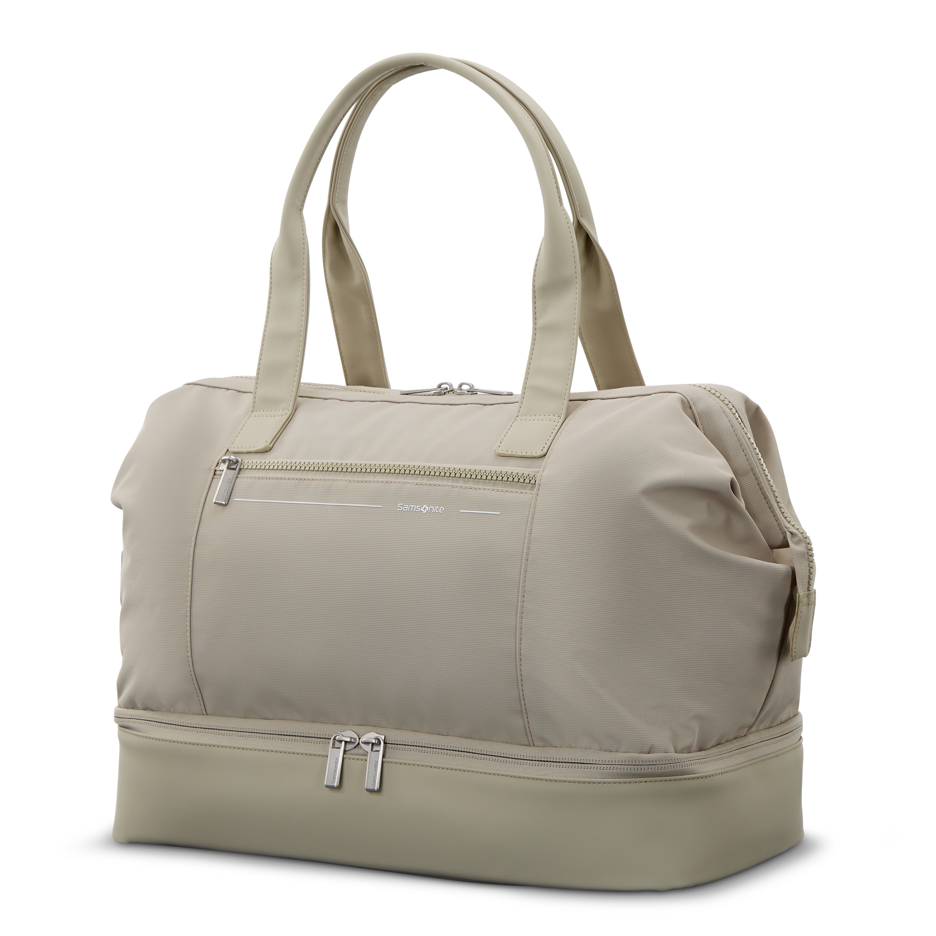 Samsonite Companion Bags Better Than Basic Drop Bottom Weekender - Limestone Grey