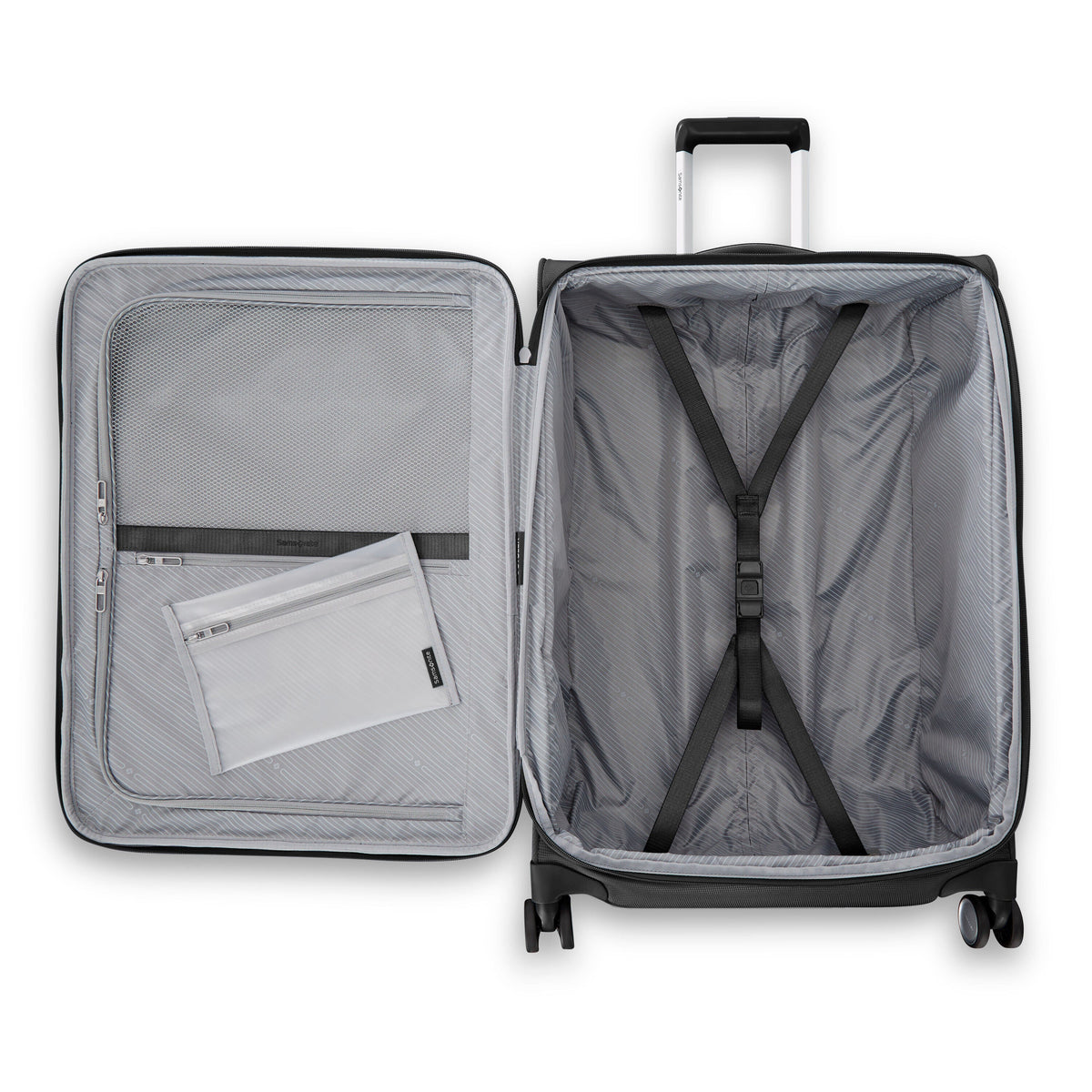 Samsonite Uplift Softside Large Spinner in Black — interior view 2