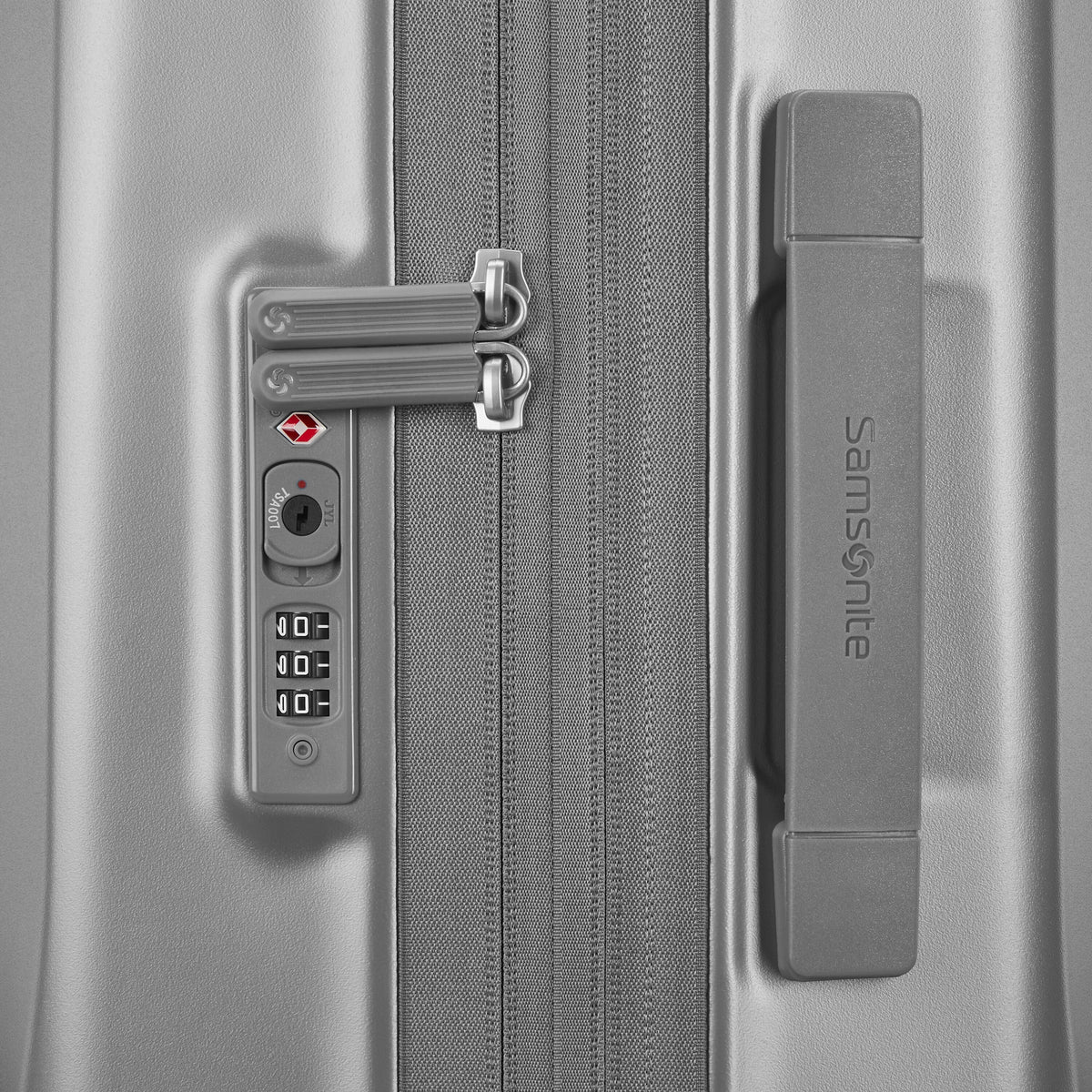 Samsonite Uplift Hardside Carry-On Spinner in Silver Shimmer — detail view 2