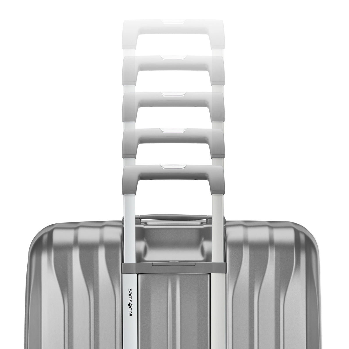 Samsonite Uplift Hardside Extra Large Spinner in Silver Shimmer — detail view