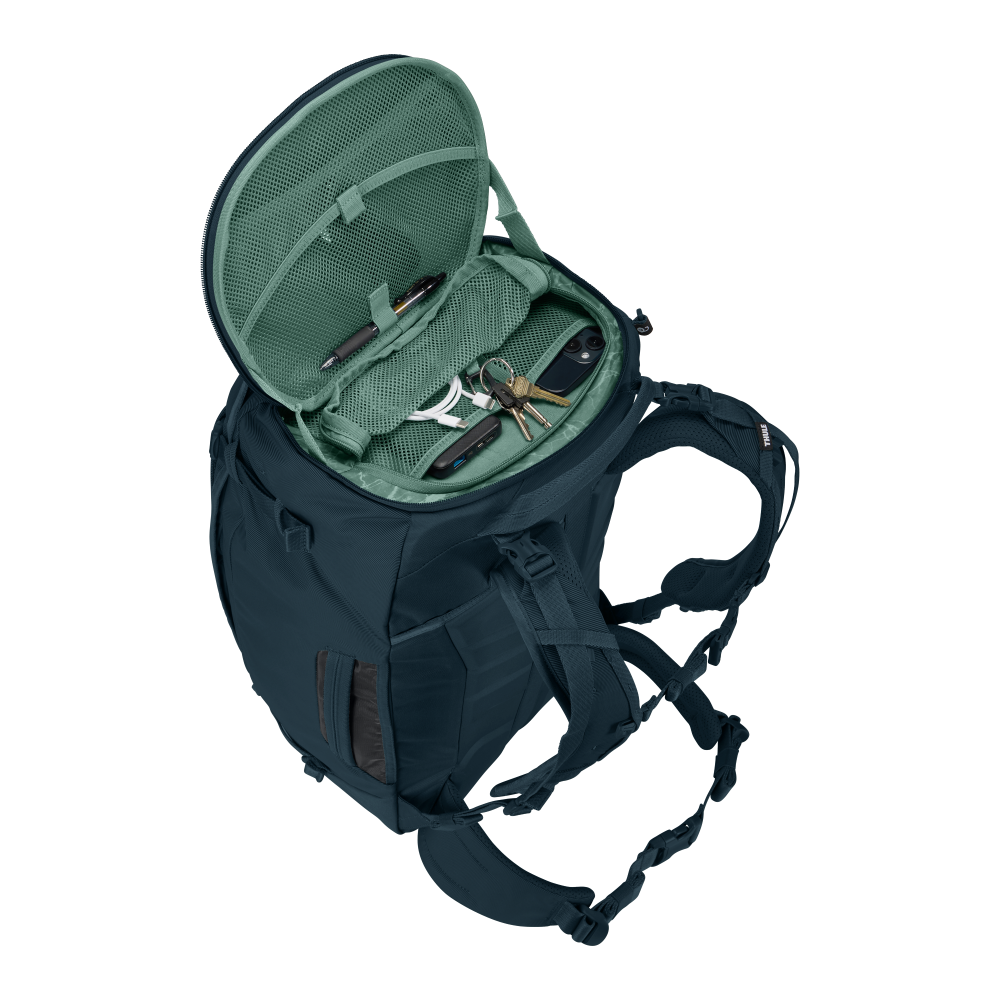Thule Landmark 60L Women's in Darkest Blue — interior view 2 # color_Darkest Blue
