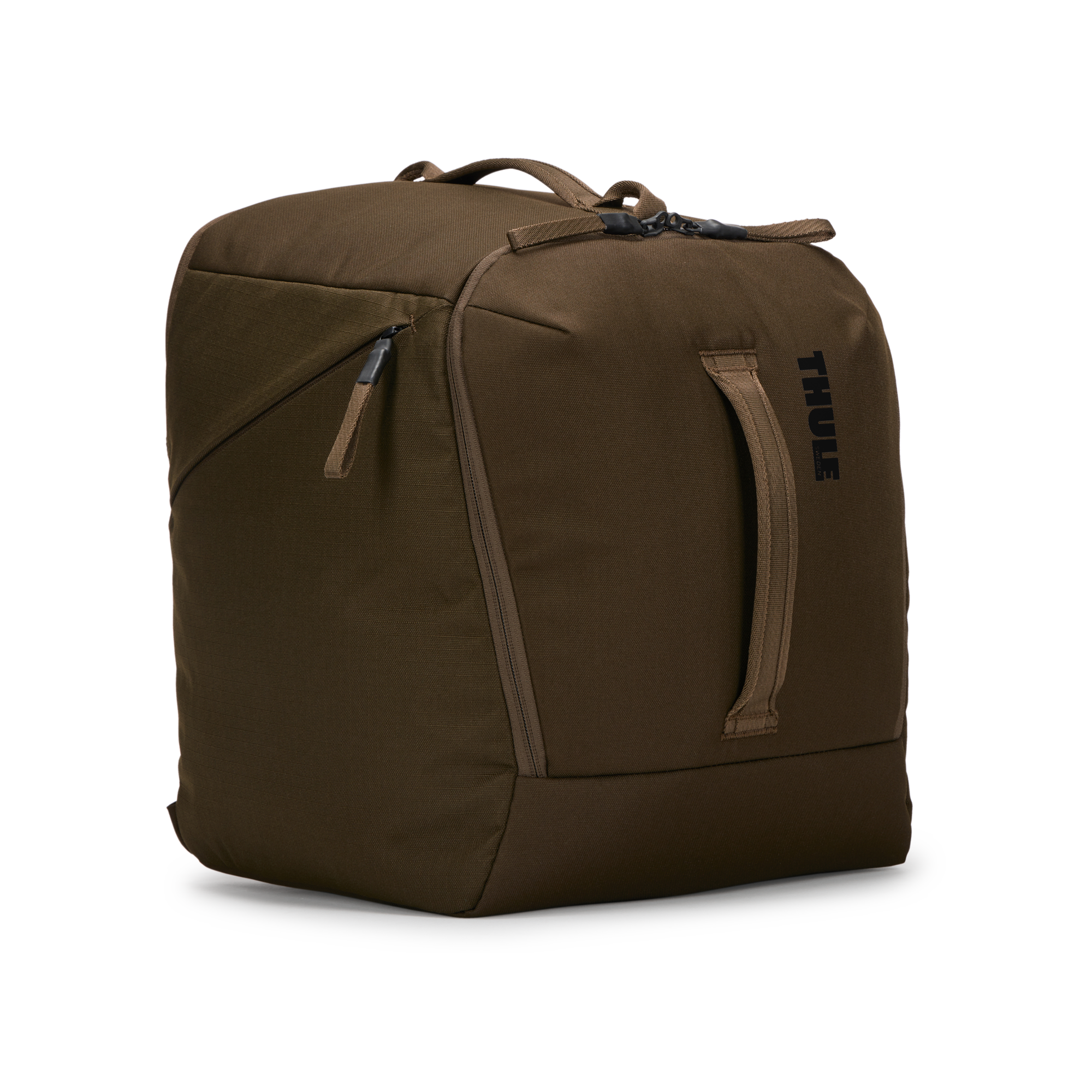 Thule RoundTrip Boot Bag 35L in Deep Khaki — front view # color_Deep Khaki