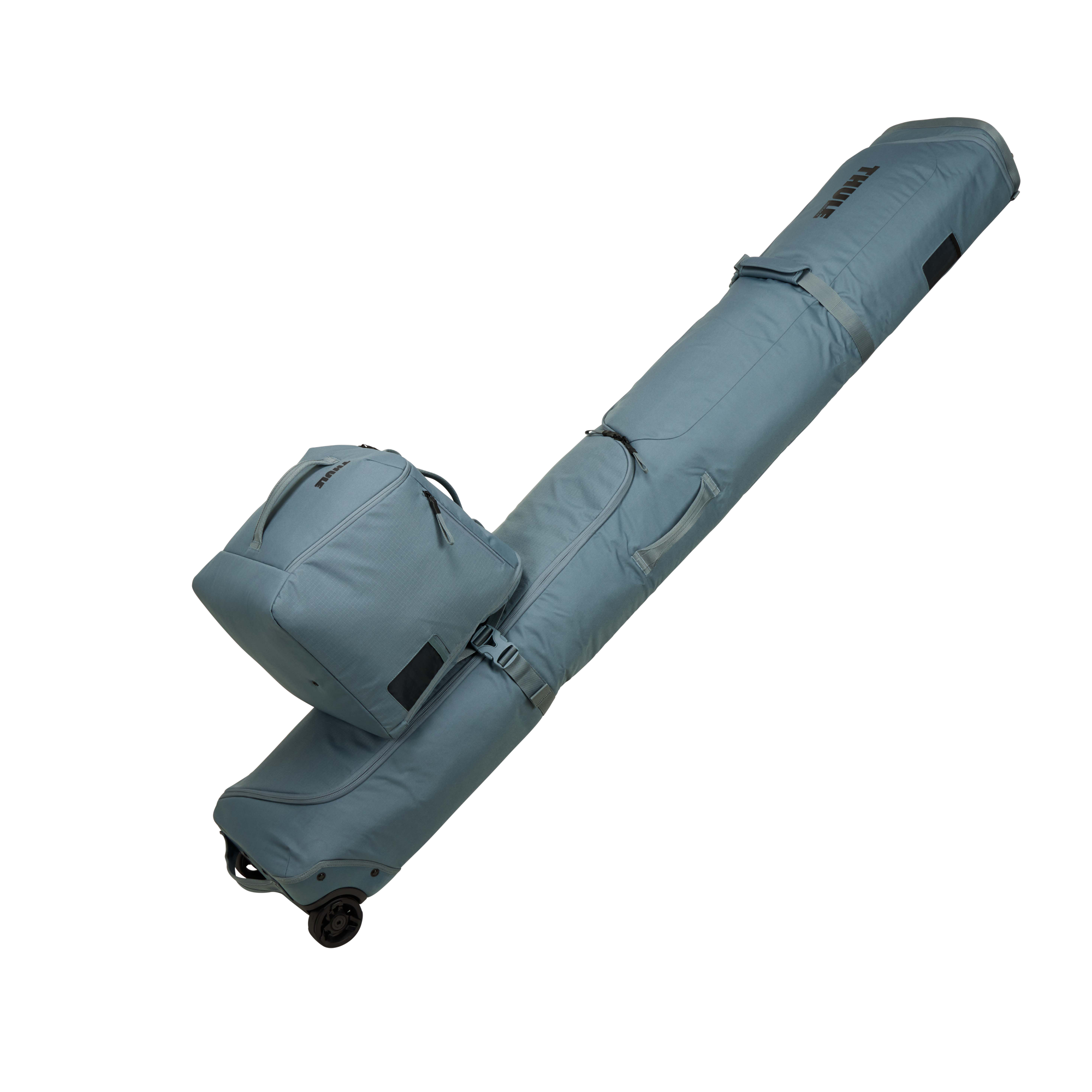 Thule RoundTrip Boot Bag 35L in Mid Blue — angle view 2 # color_Mid Blue