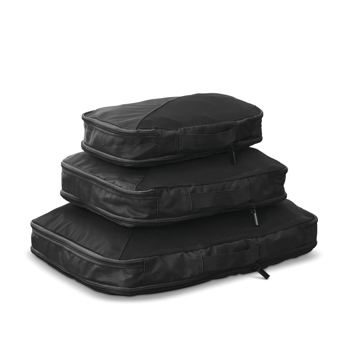 Samsonite 3-Piece Compression Packing Cubes in Black — angle view 4