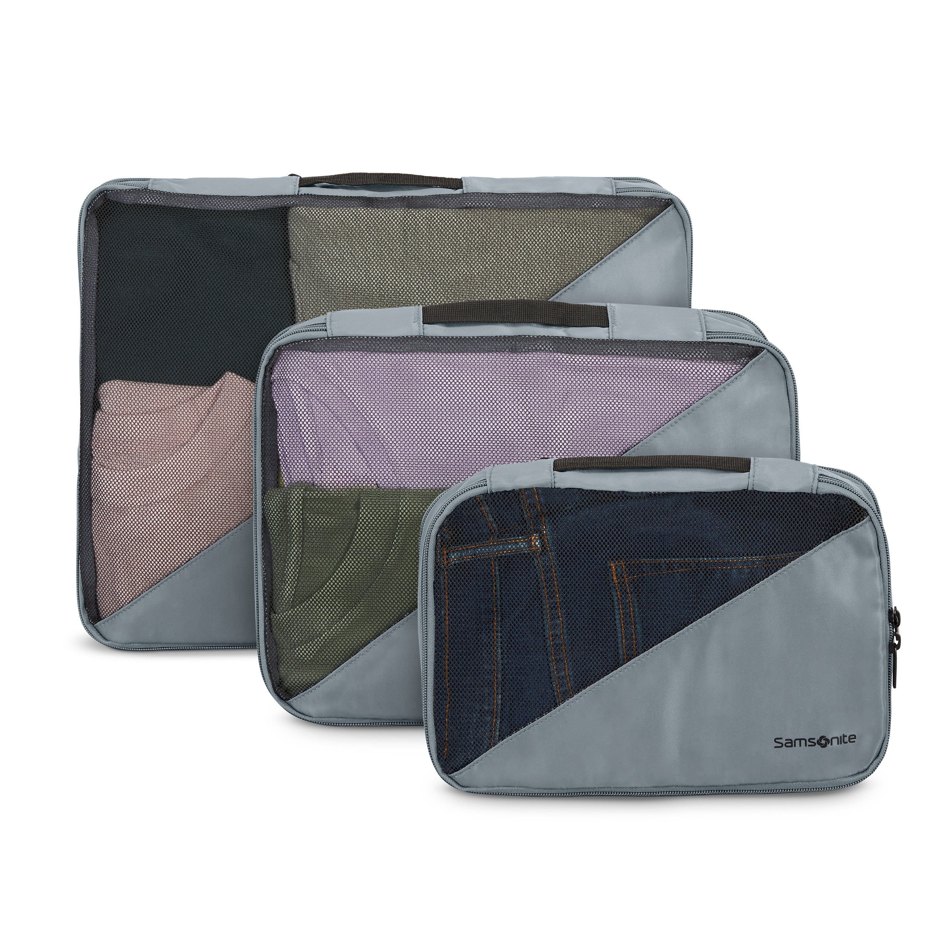 Samsonite 3-Piece Compression Packing Cubes - Slate Blue